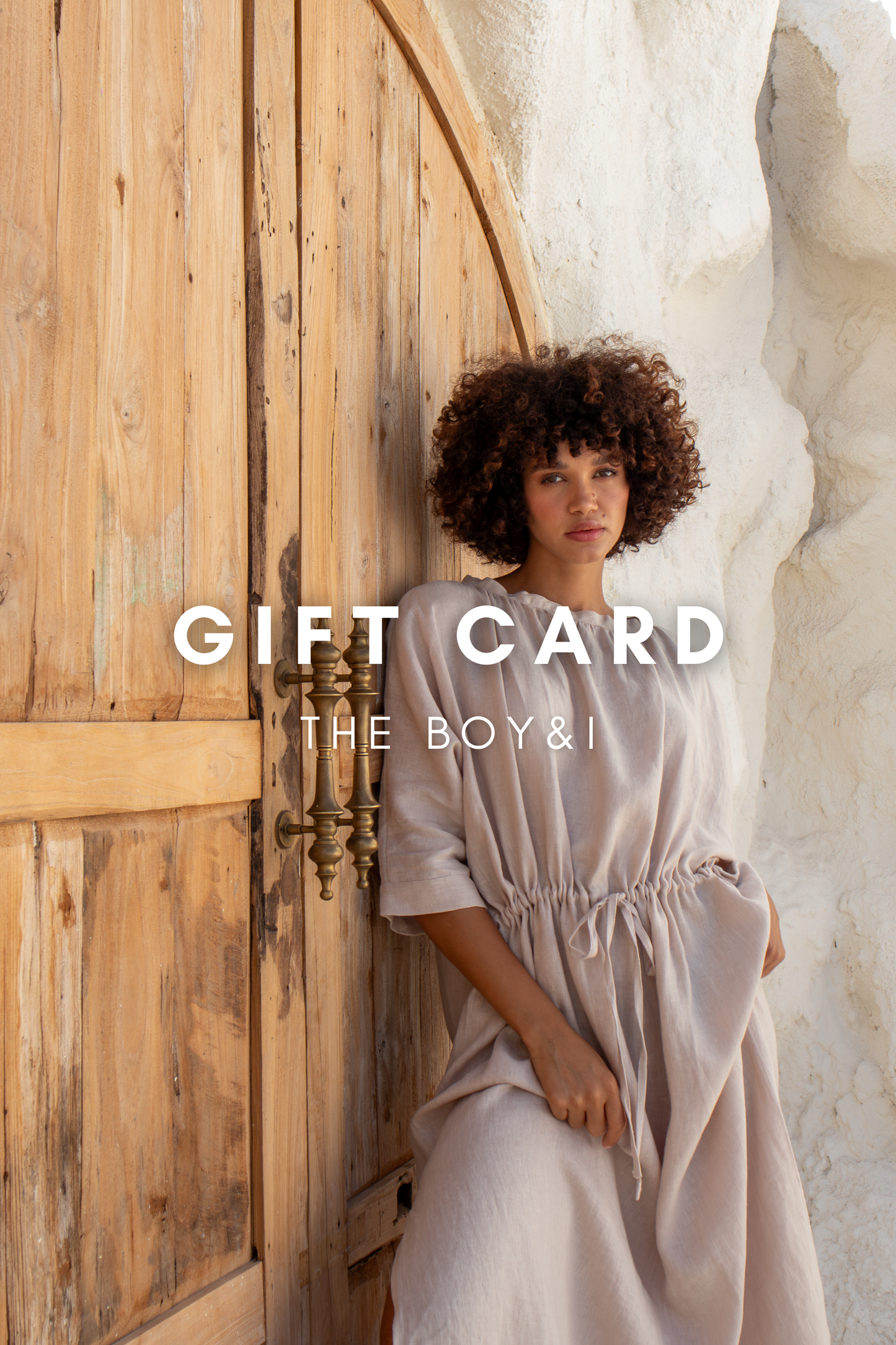 Woman's Gift card The Boy & I