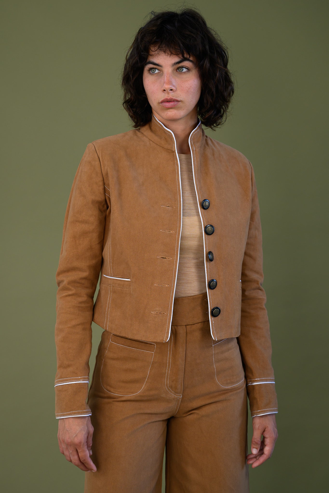 Celine Jacket - Tawny Brown