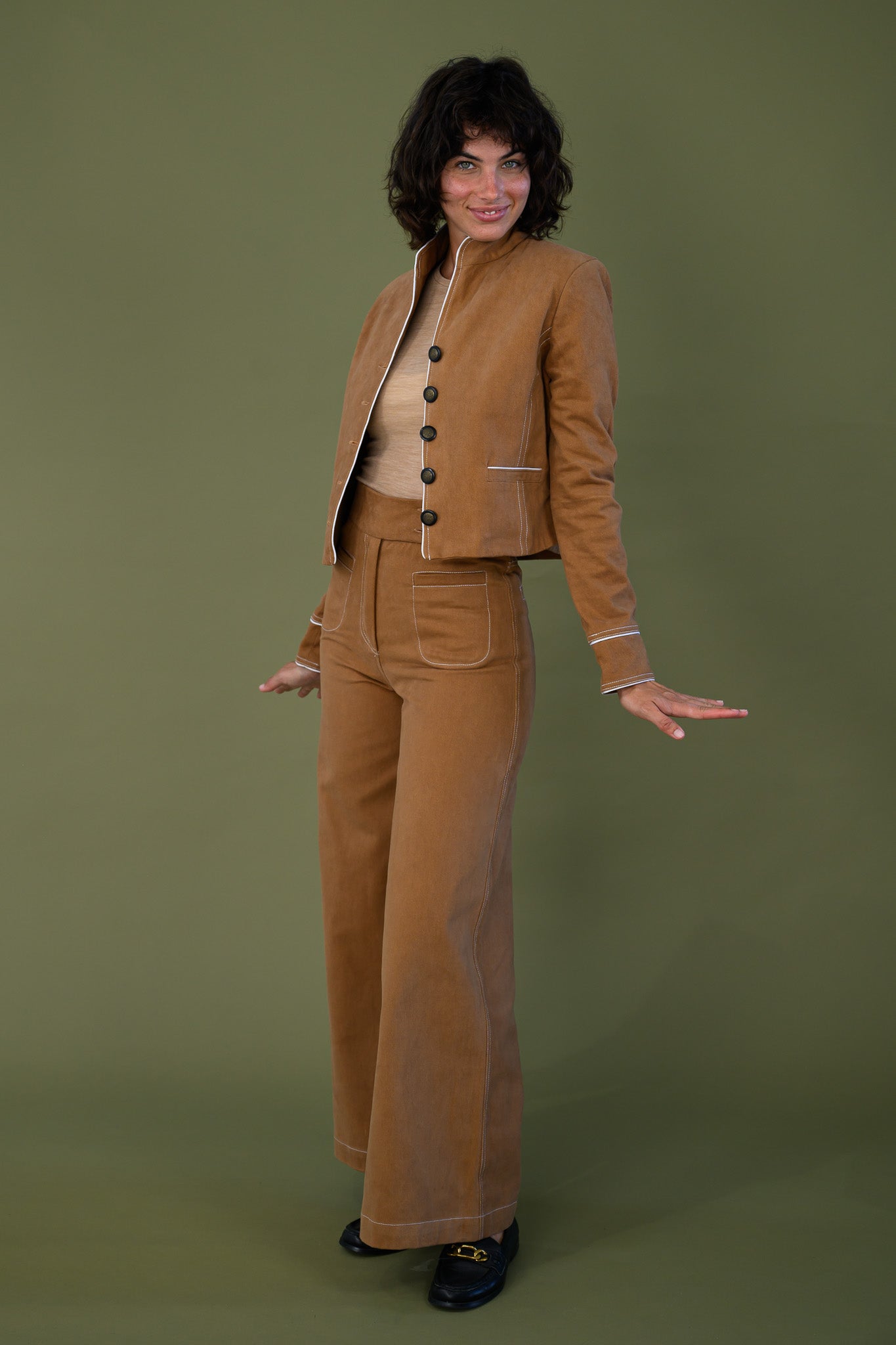 Celine Pant -Tawny Brown