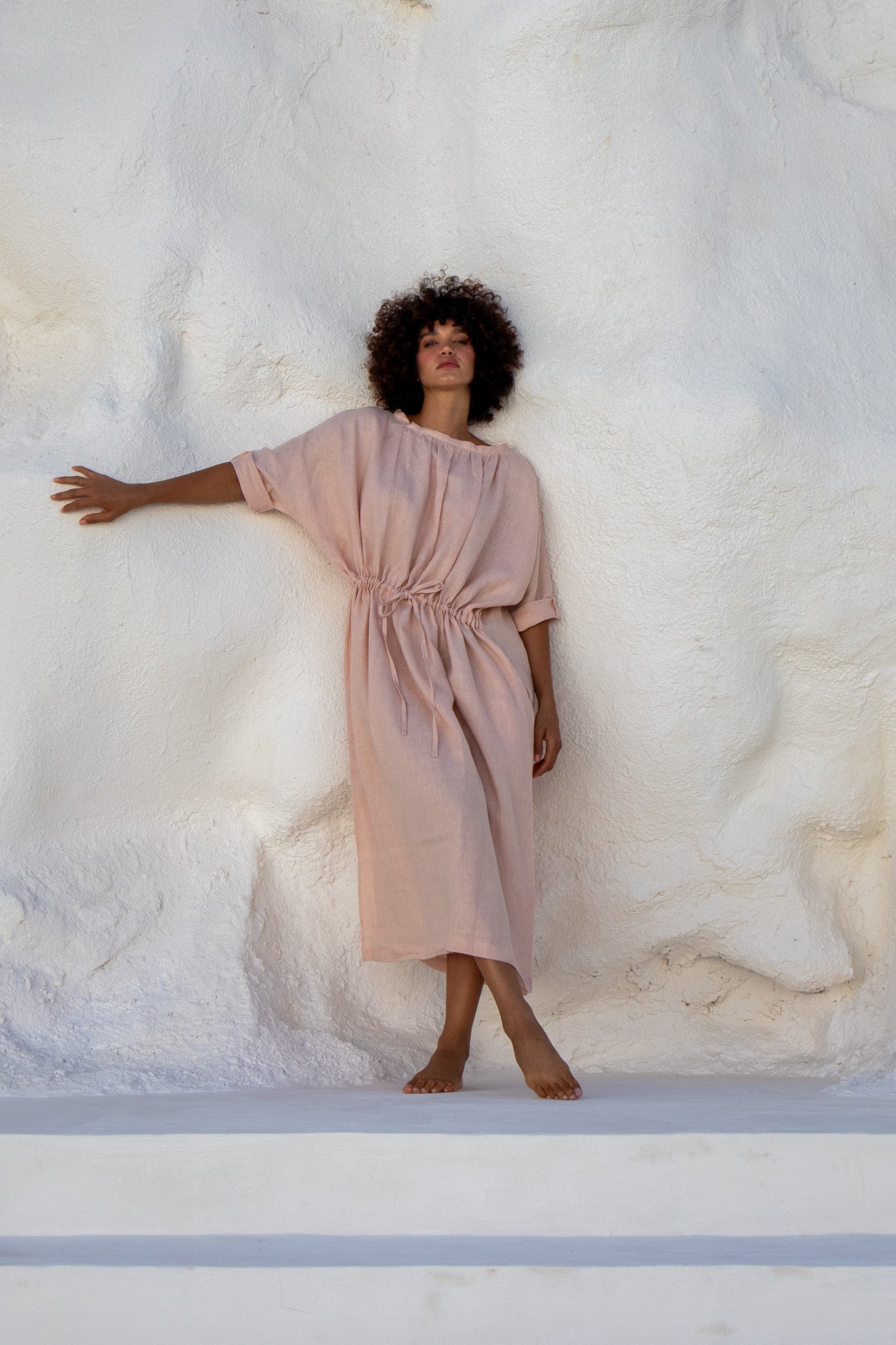 Moments Dress-Peach
