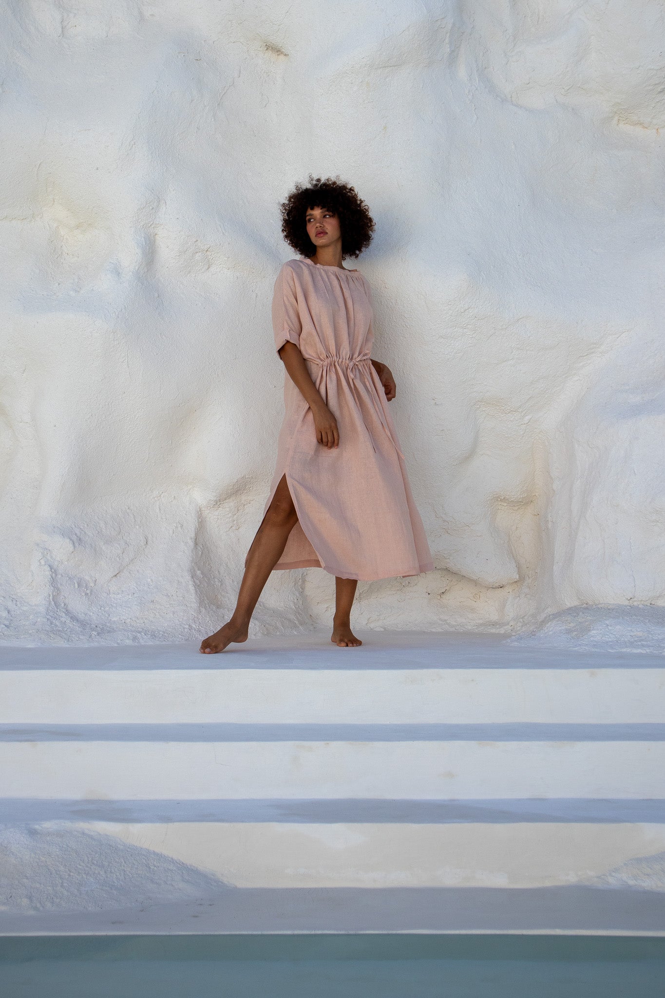Moments Dress-Peach