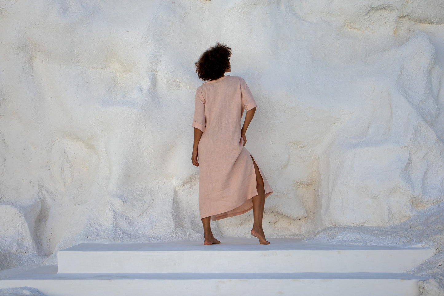 Moments Dress-Peach