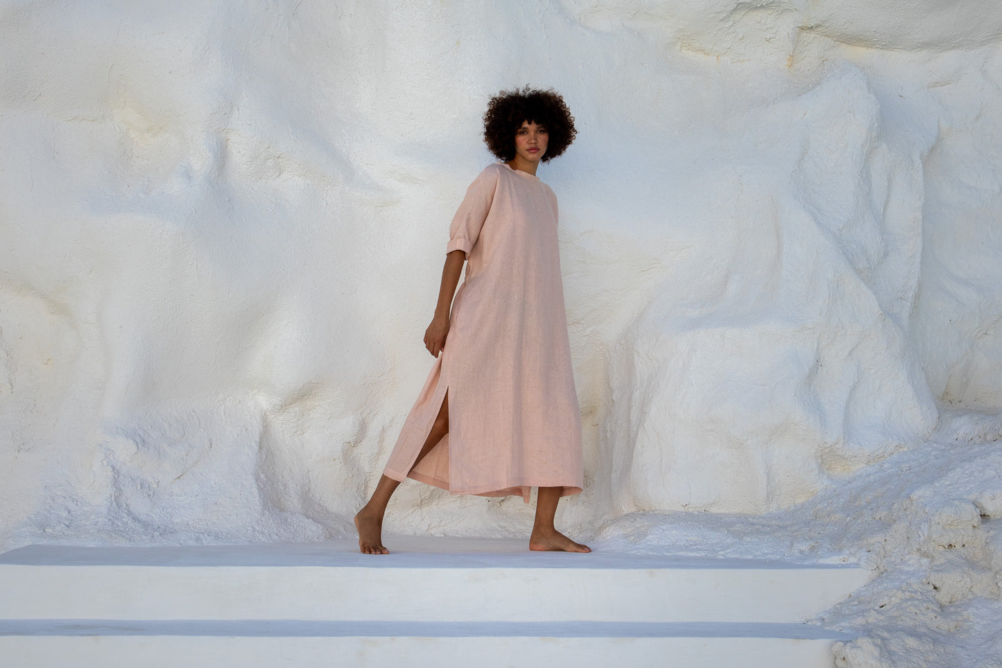 Moments Dress-Peach