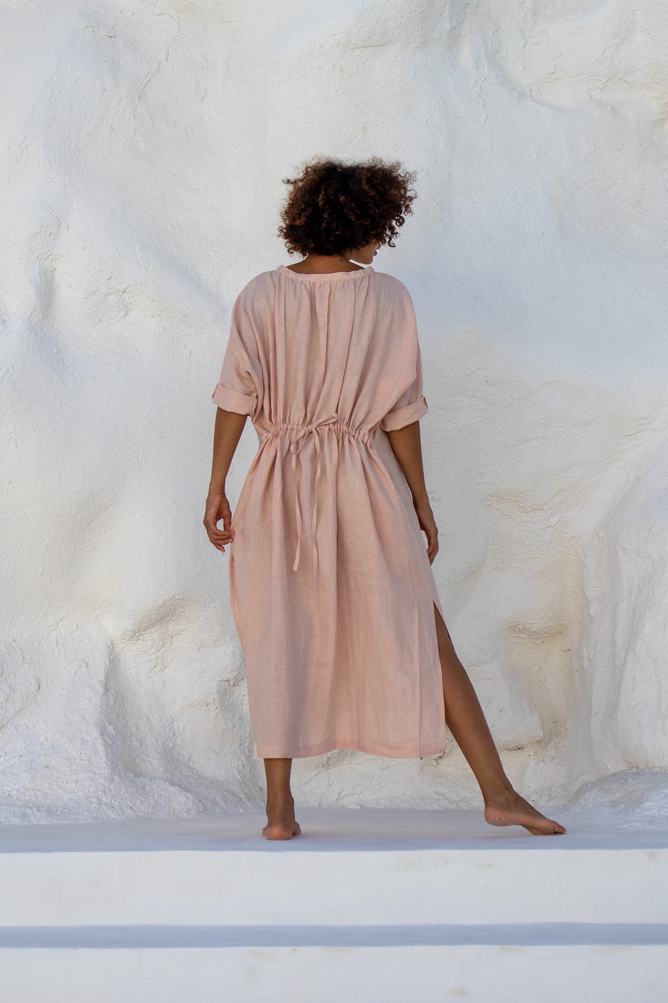 Moments Dress-Peach