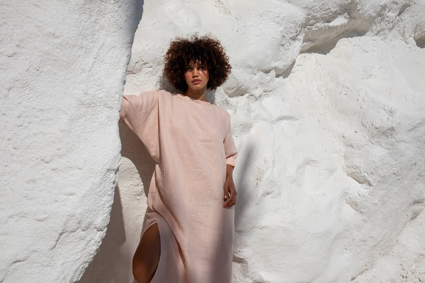 Moments Dress-Peach