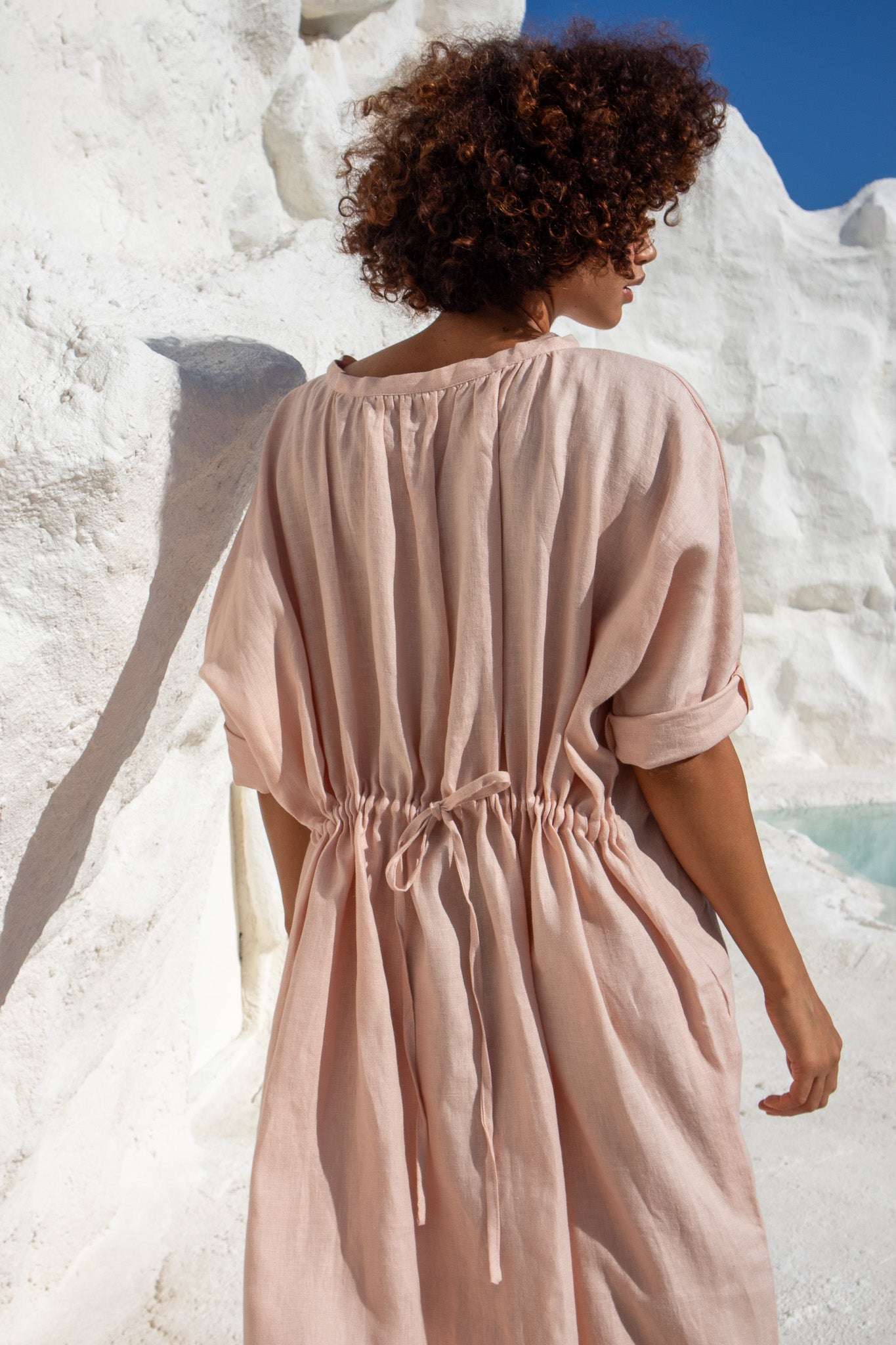 Moments Dress-Peach