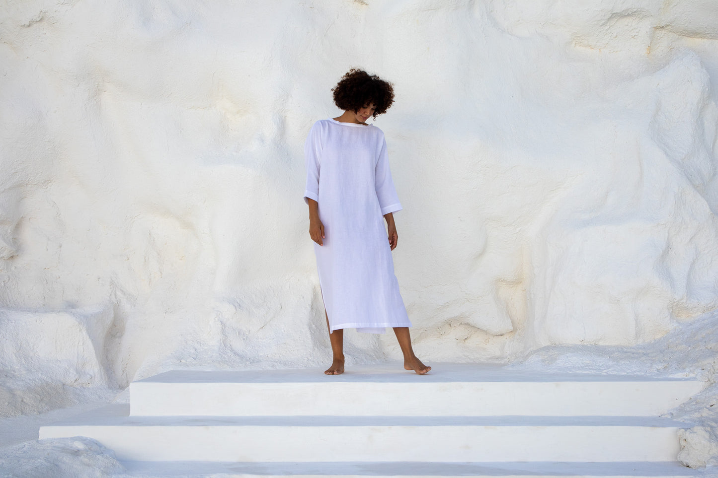 Moments Dress-White