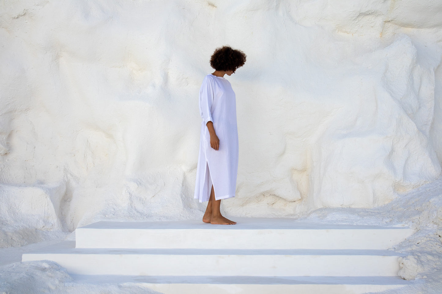 Moments Dress-White