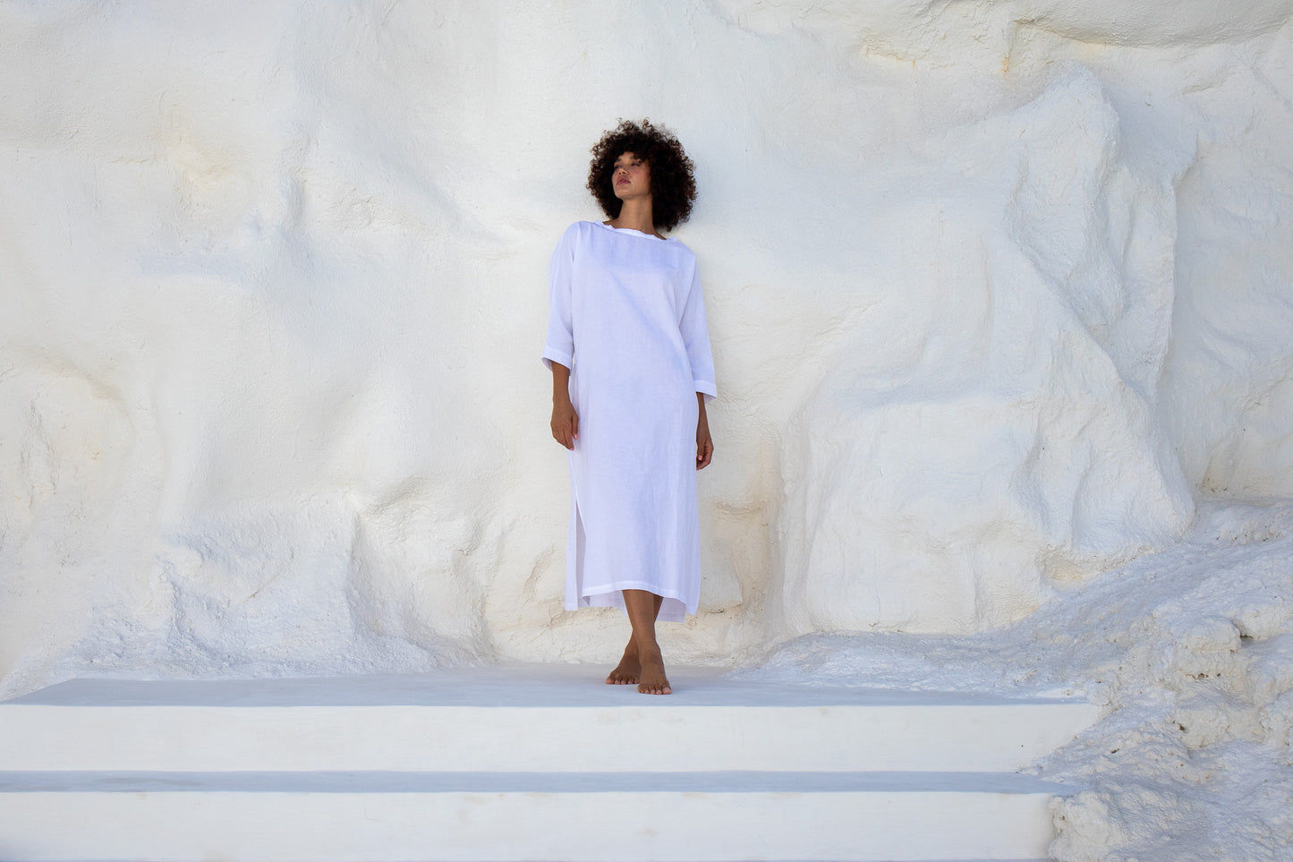 Moments Dress-White
