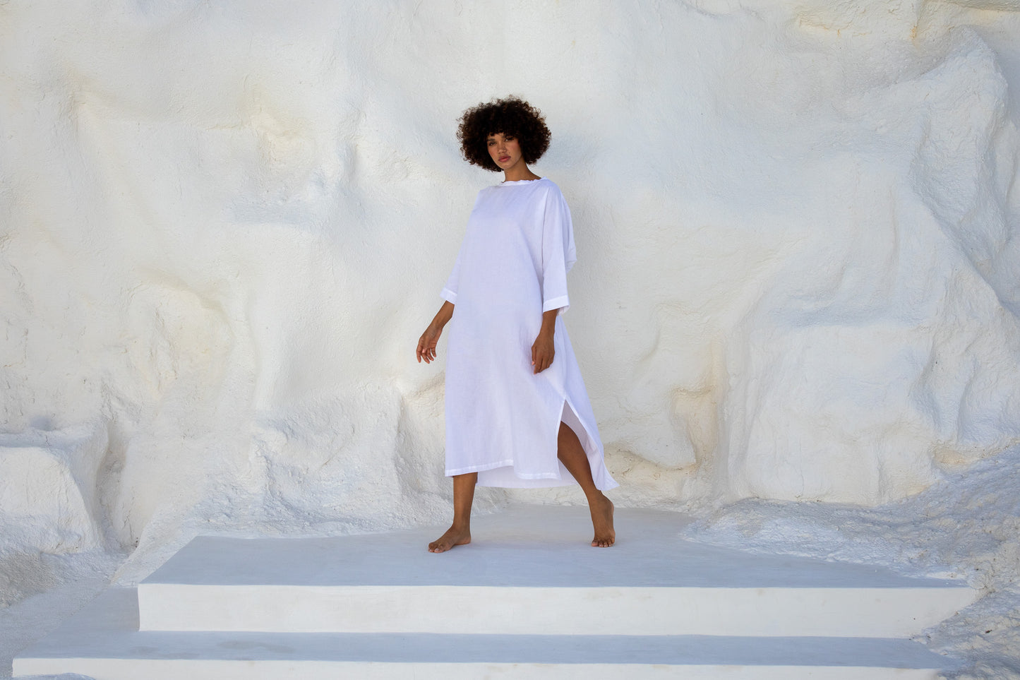 Moments Dress-White