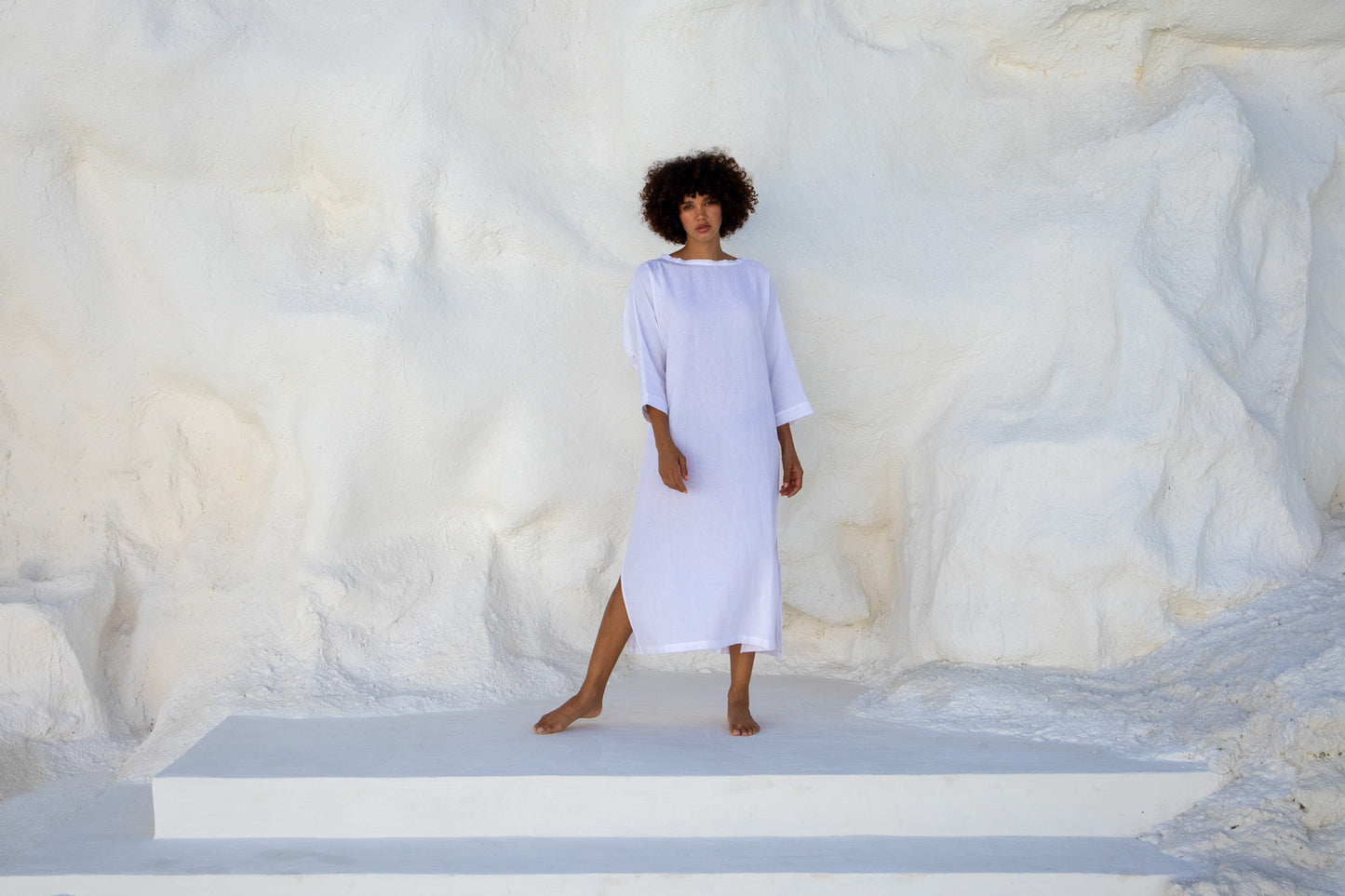 Moments Dress-White