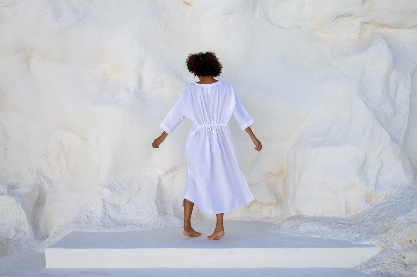 Moments Dress-White