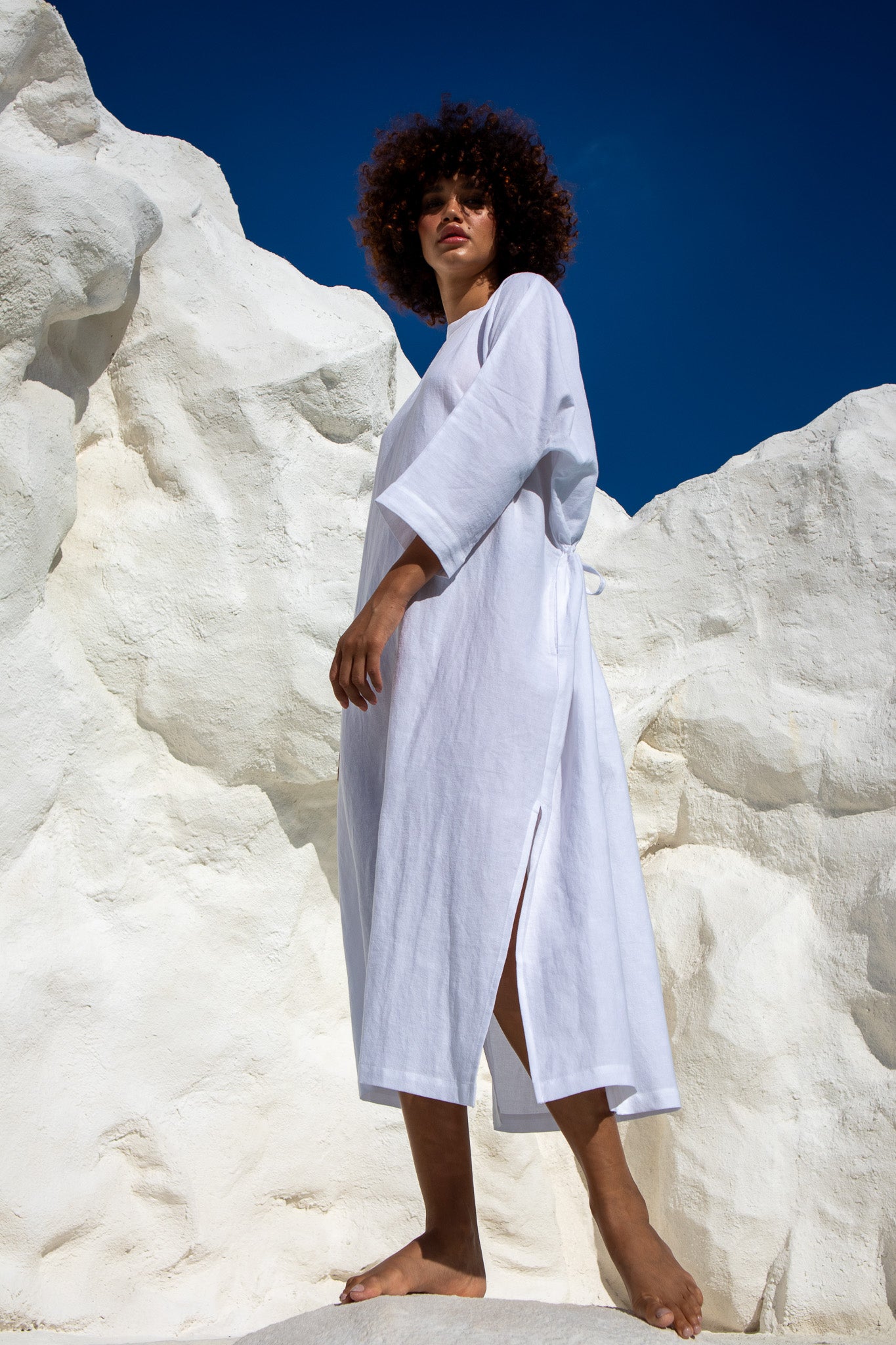 Moments Dress-White