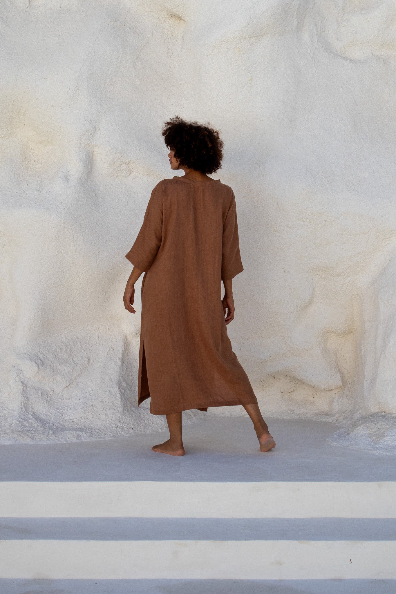 Moments Dress-Tobacco