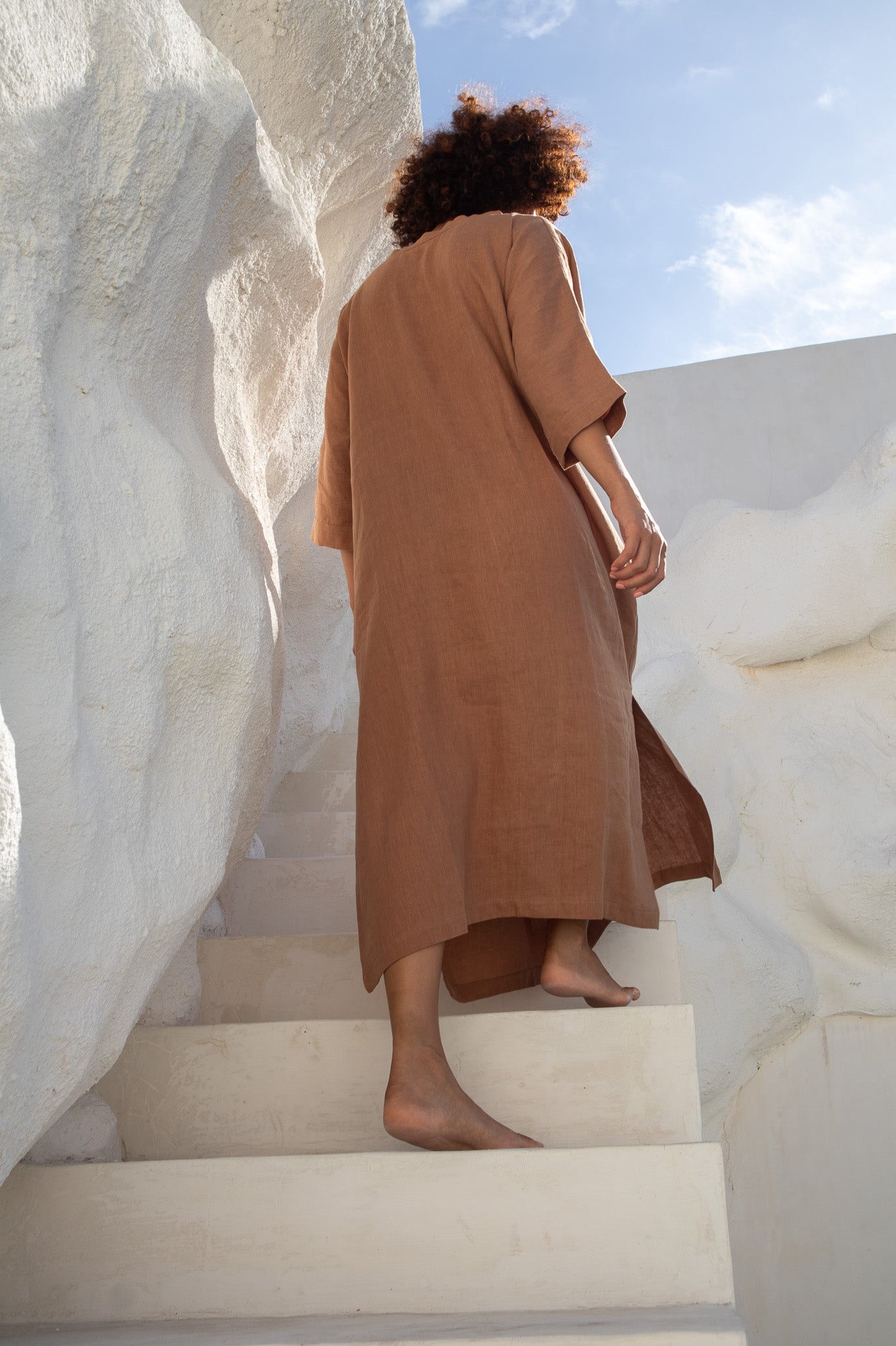 Moments Dress-Tobacco