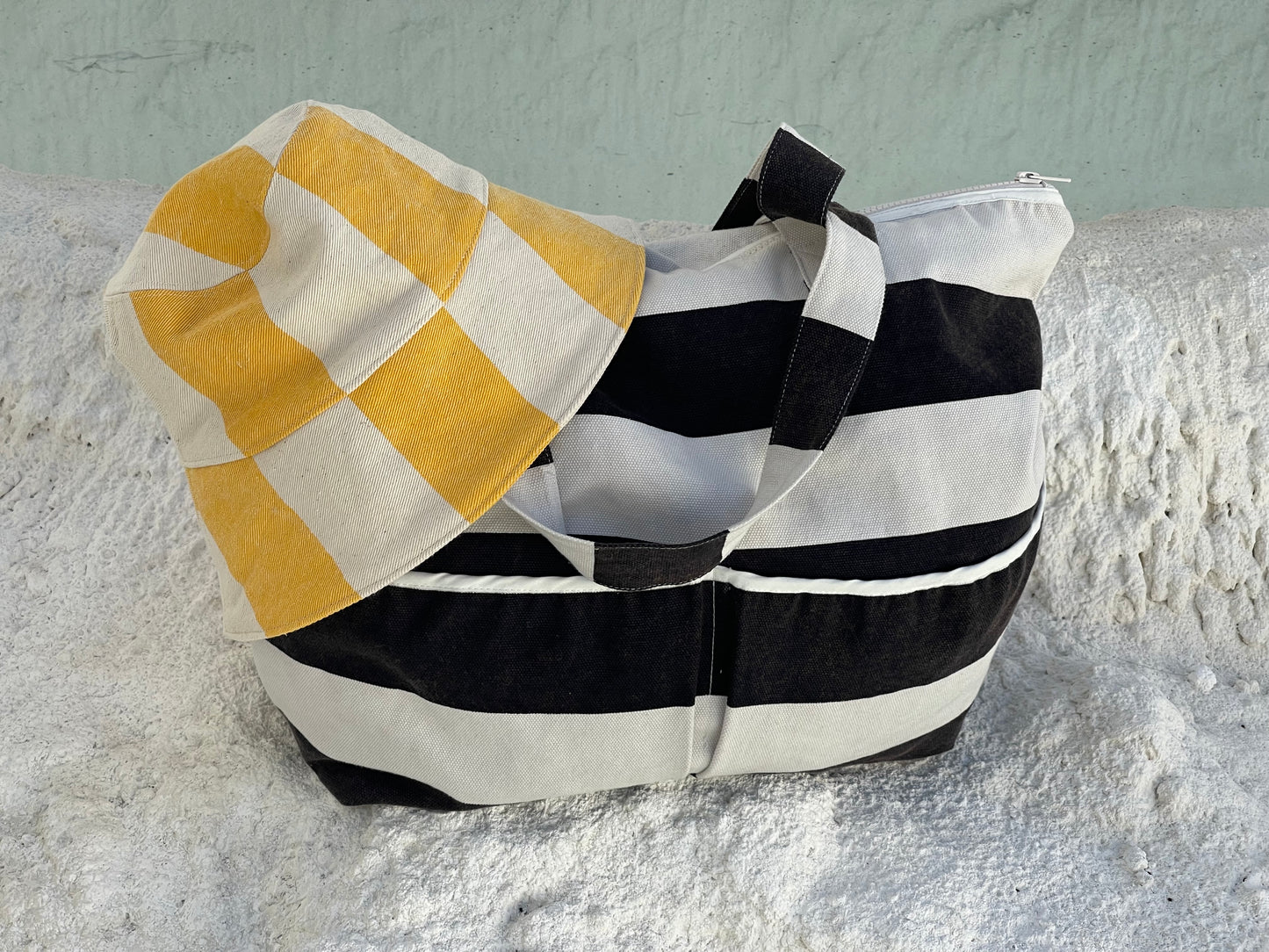 Fits Everything Carry Bag- Black/Natural Stripe