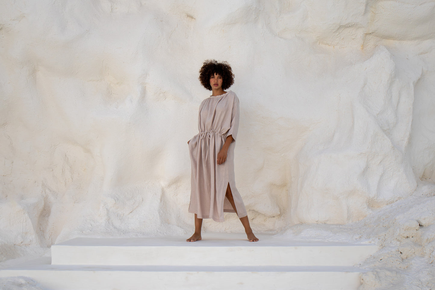 Moments Dress-Natural