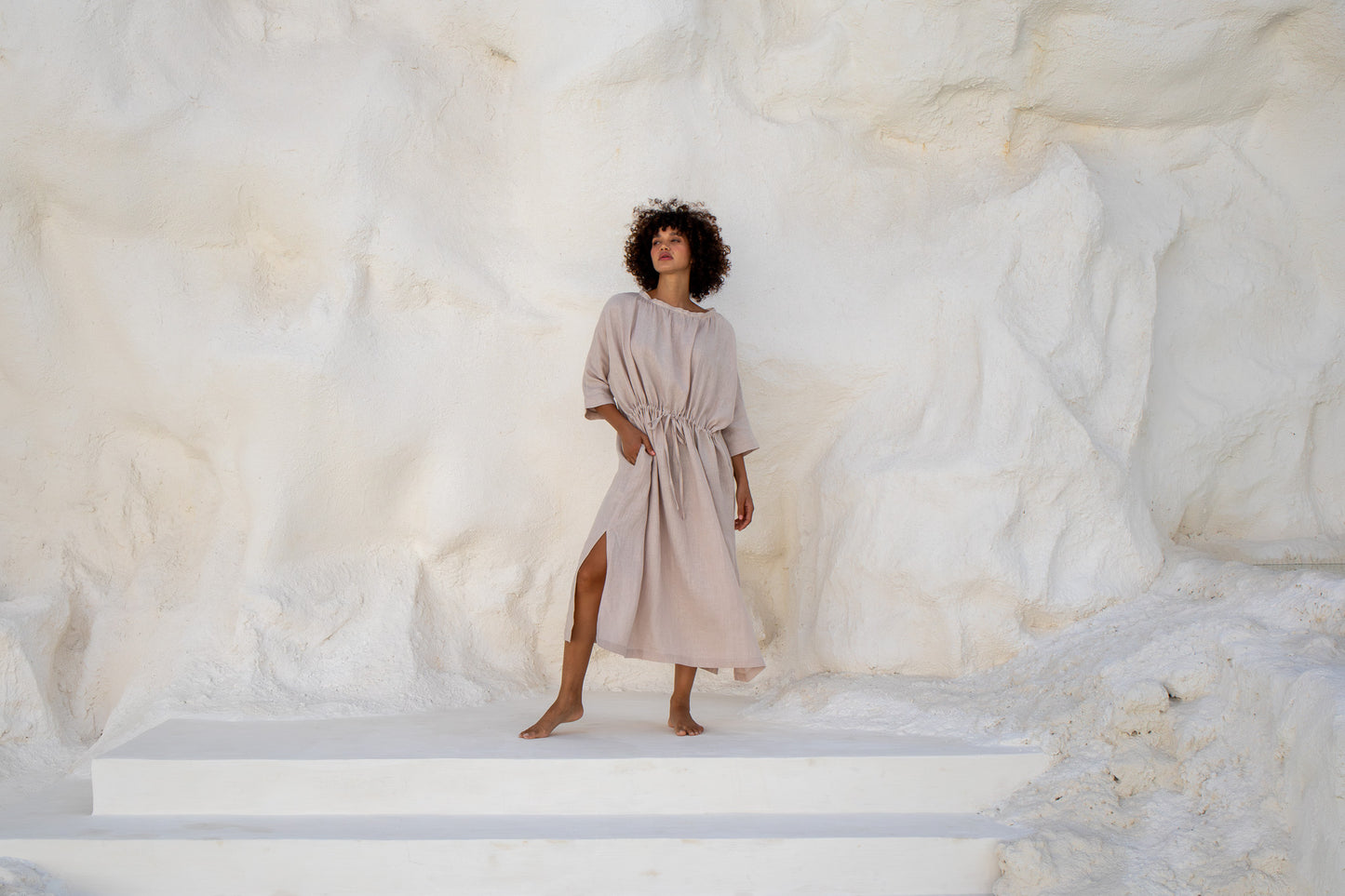 Moments Dress-Natural