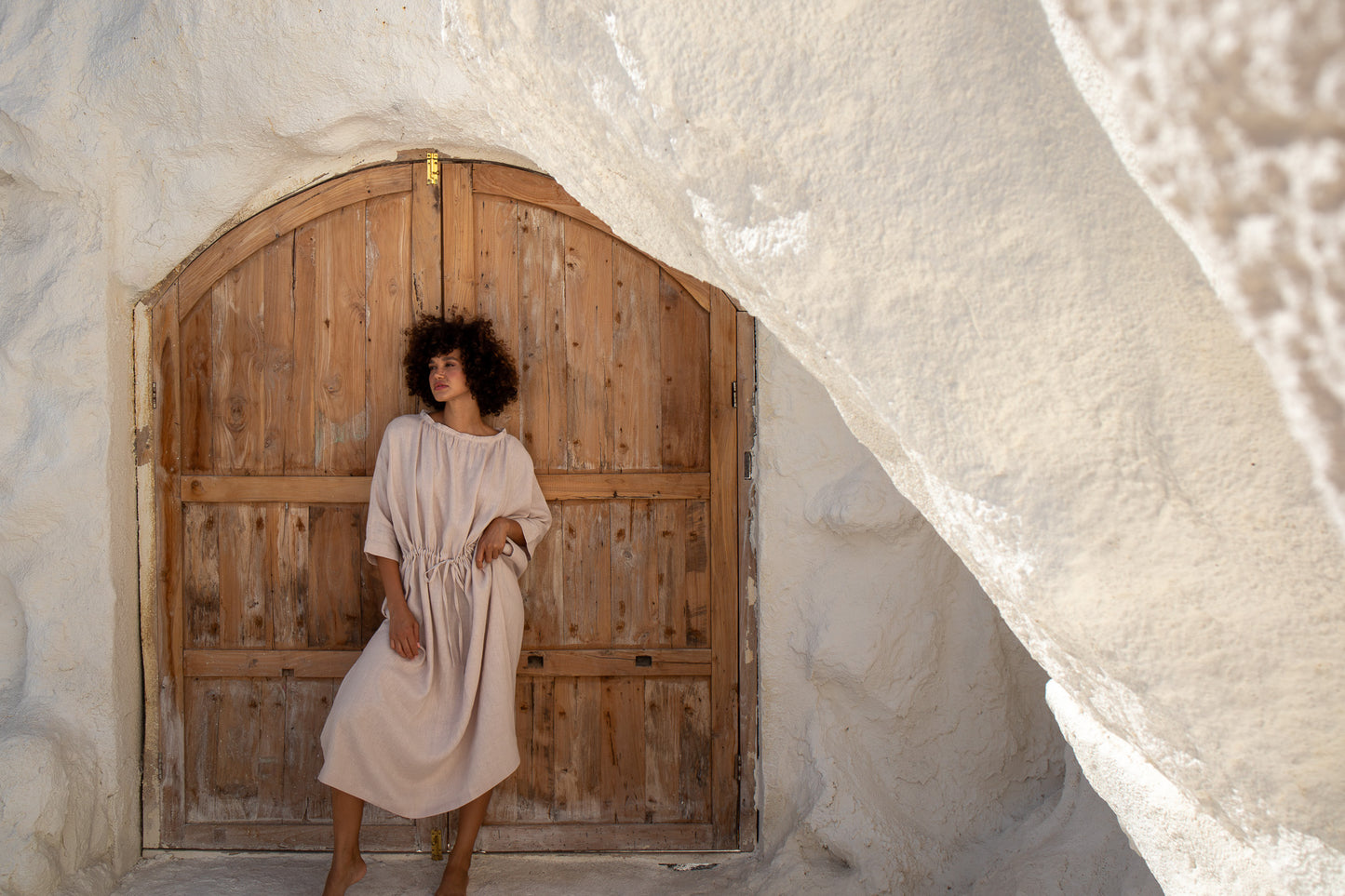 Moments Dress-Natural