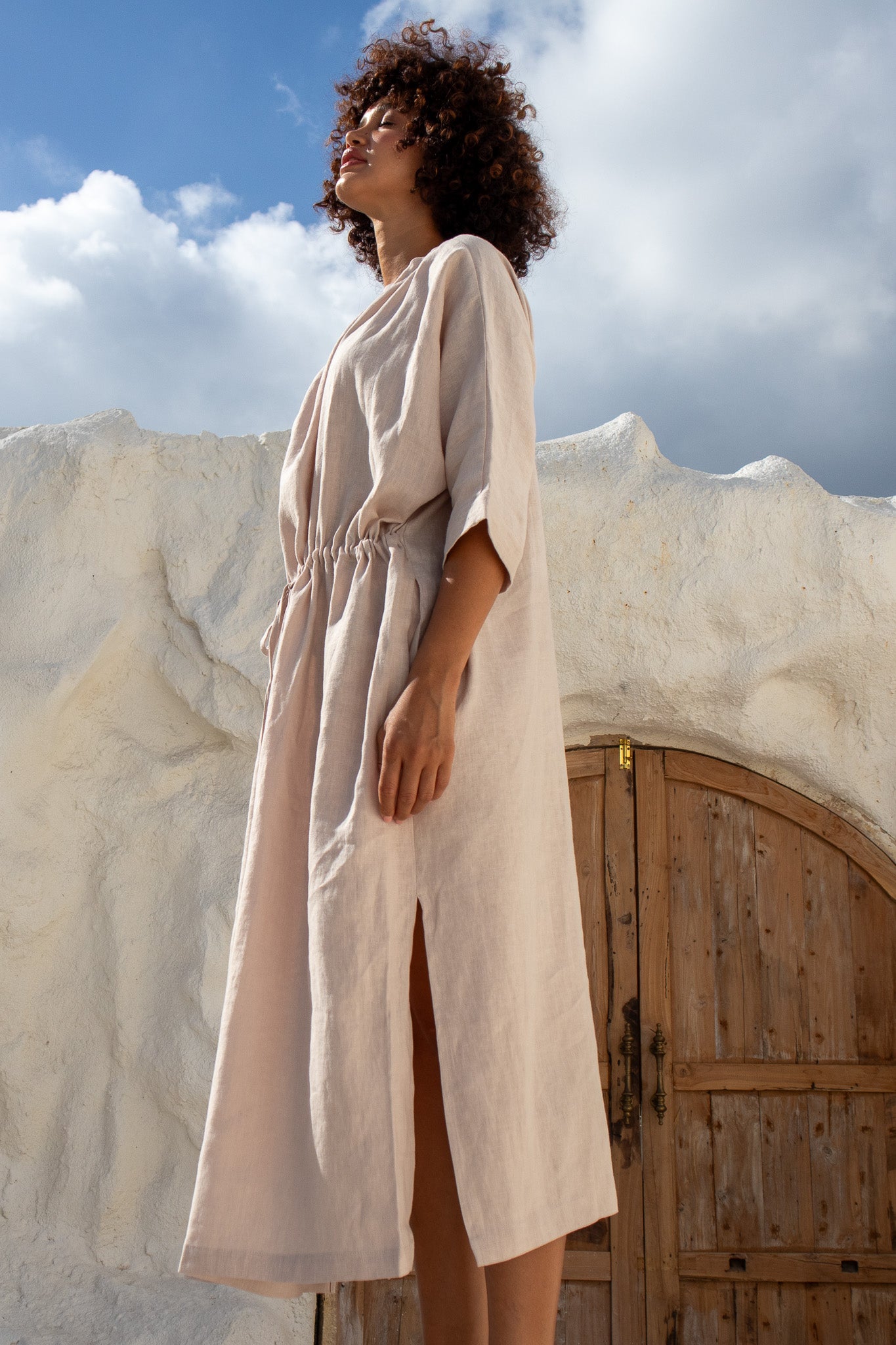 Moments Dress-Natural