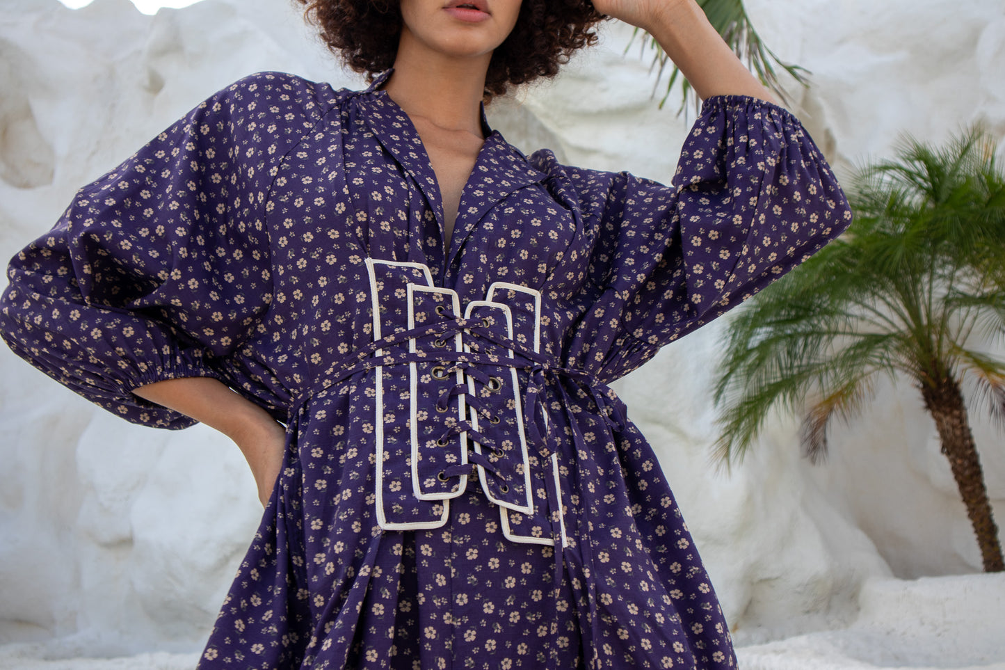 cotton flower dress, spring summer fashion, The boy and I