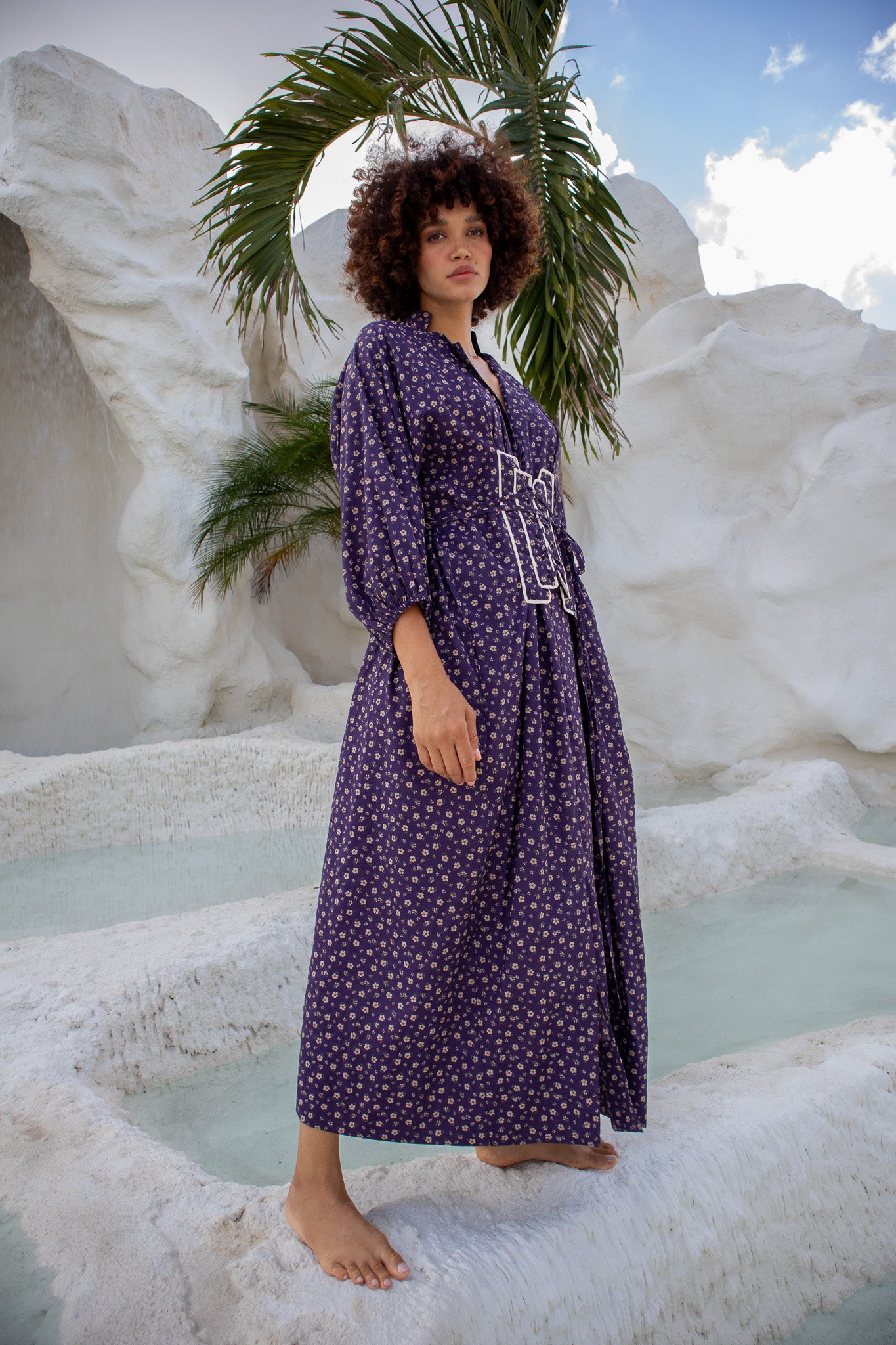 cotton flower dress, spring summer fashion, The boy and I