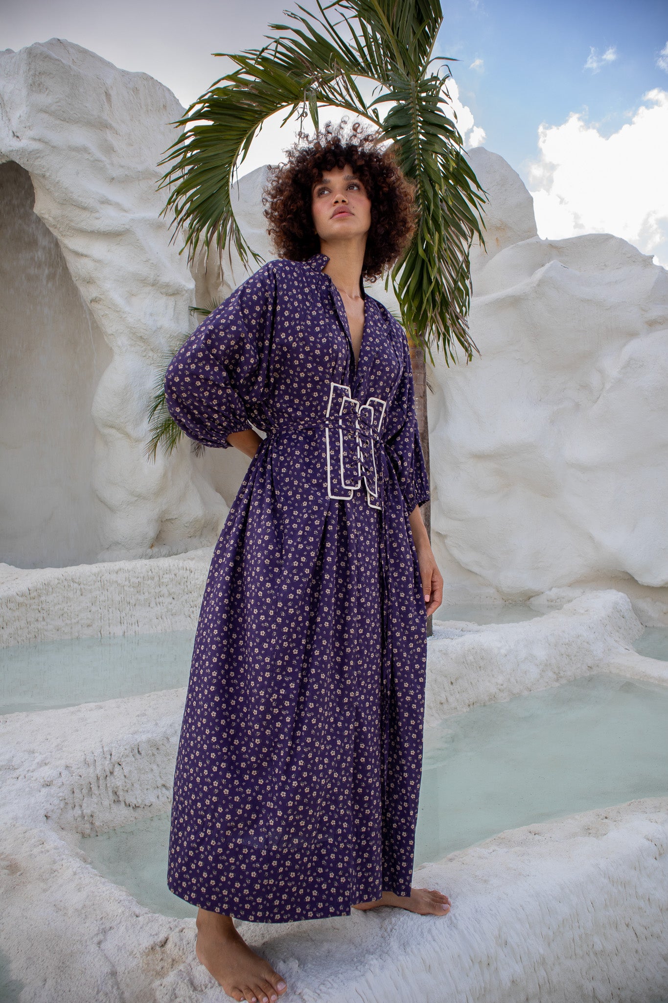 cotton flower dress, spring summer fashion, The boy and I