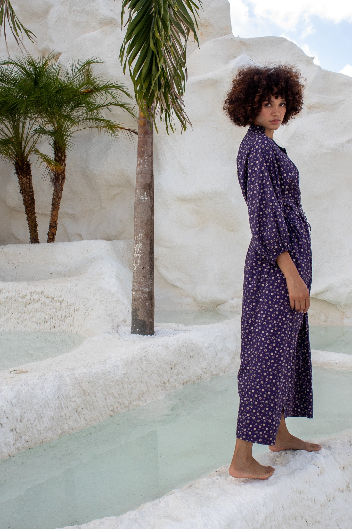 cotton flower dress, spring summer fashion, The boy and I