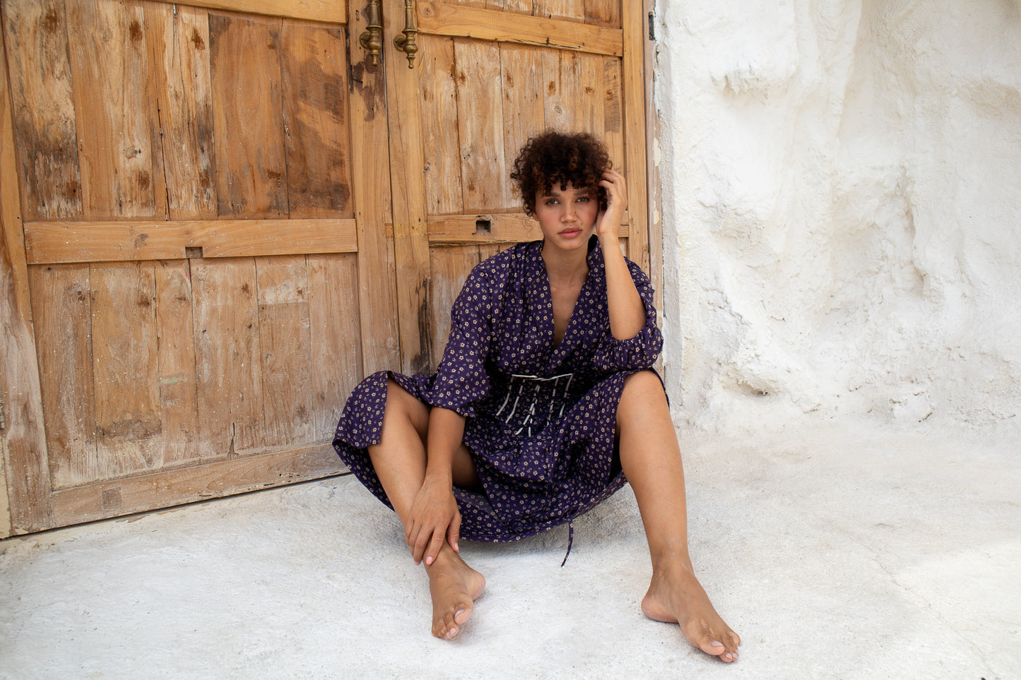 cotton flower dress, spring summer fashion, The boy and I