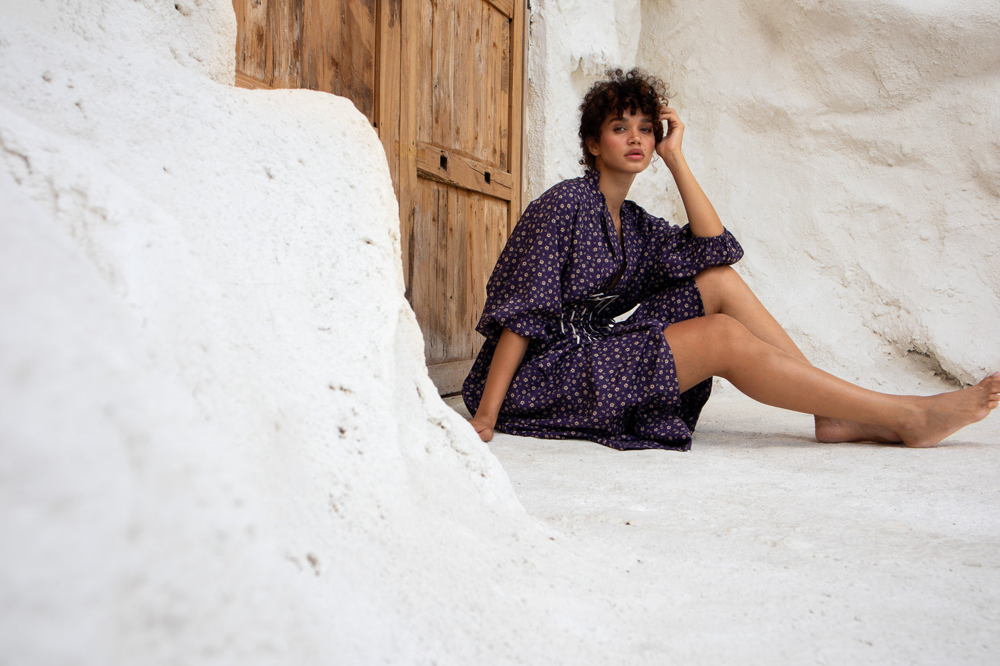cotton flower dress, spring summer fashion, The boy and I