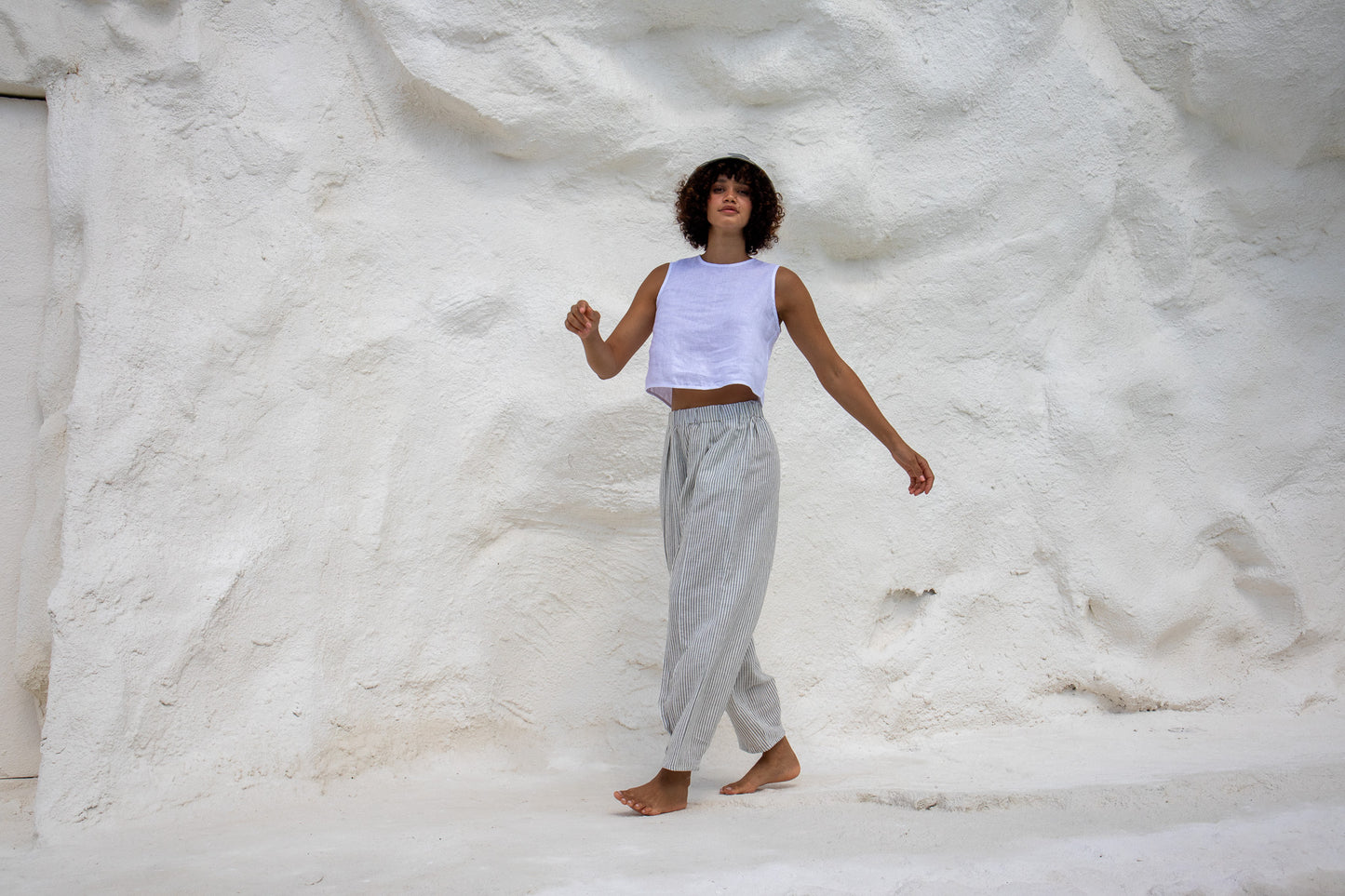 Box Crop Top - WHITE