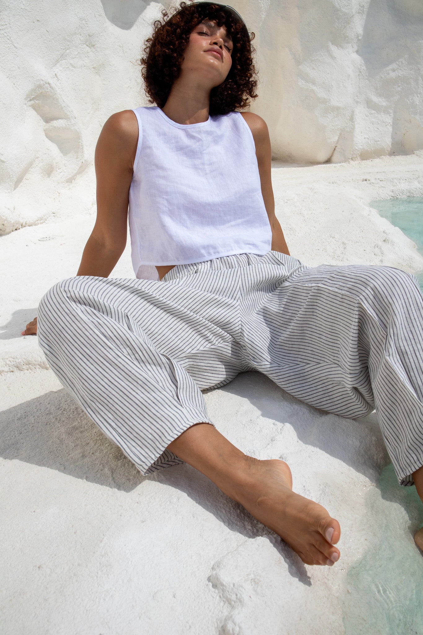 Salt Pant - Washed Stripe