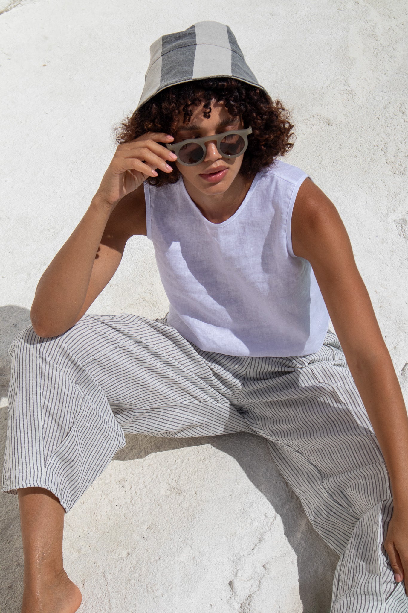Salt Pant - Washed Stripe