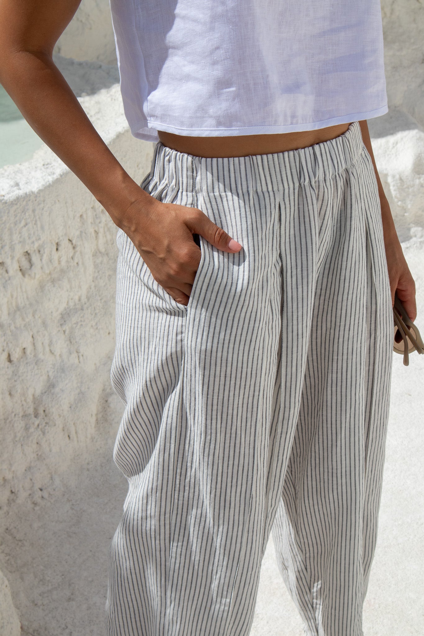 Salt Pant - Washed Stripe