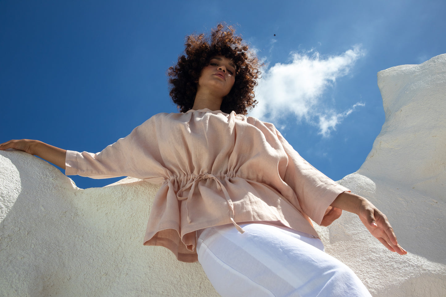 Moments Blouse-Peach