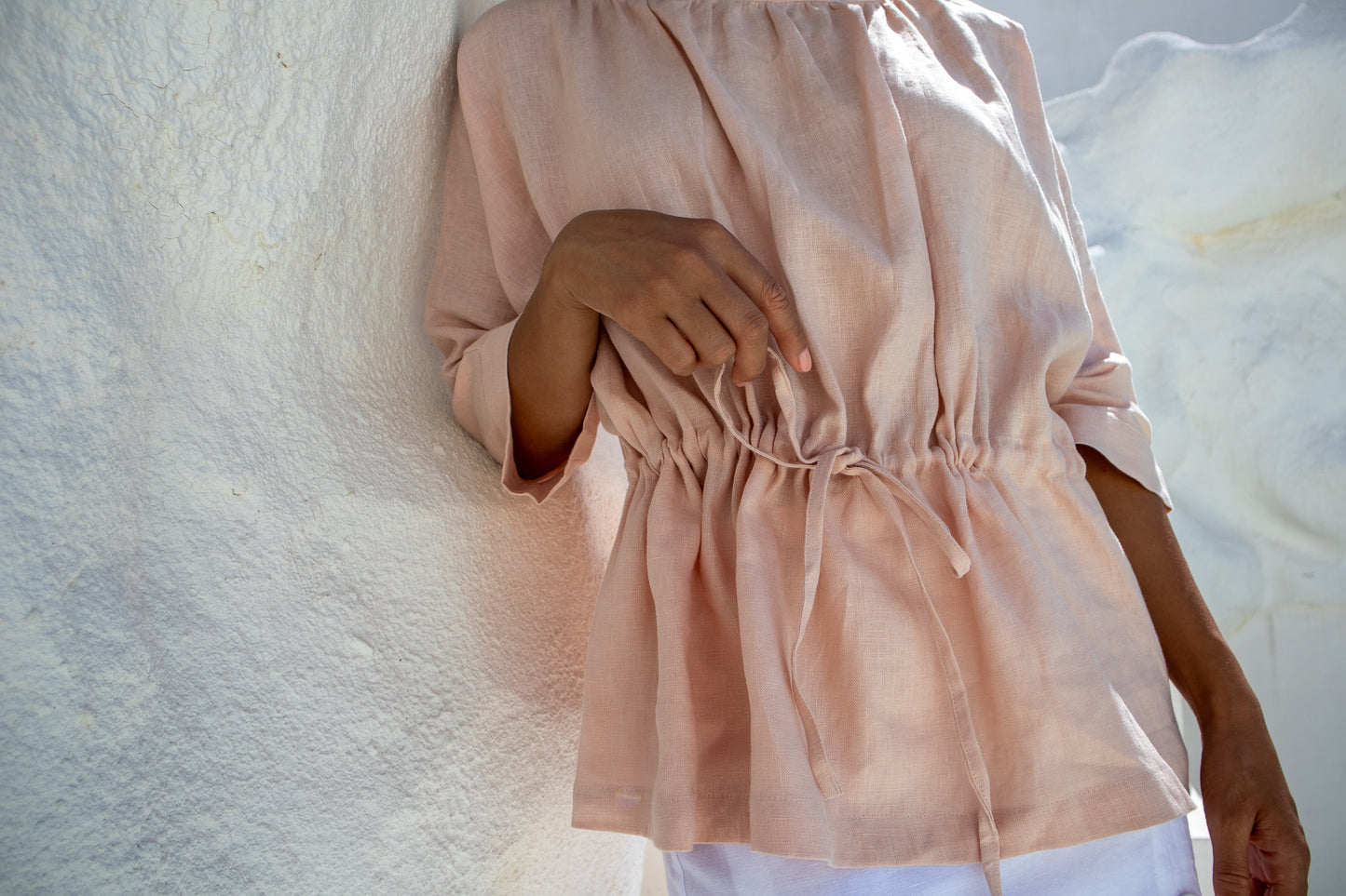 Moments Blouse-Peach
