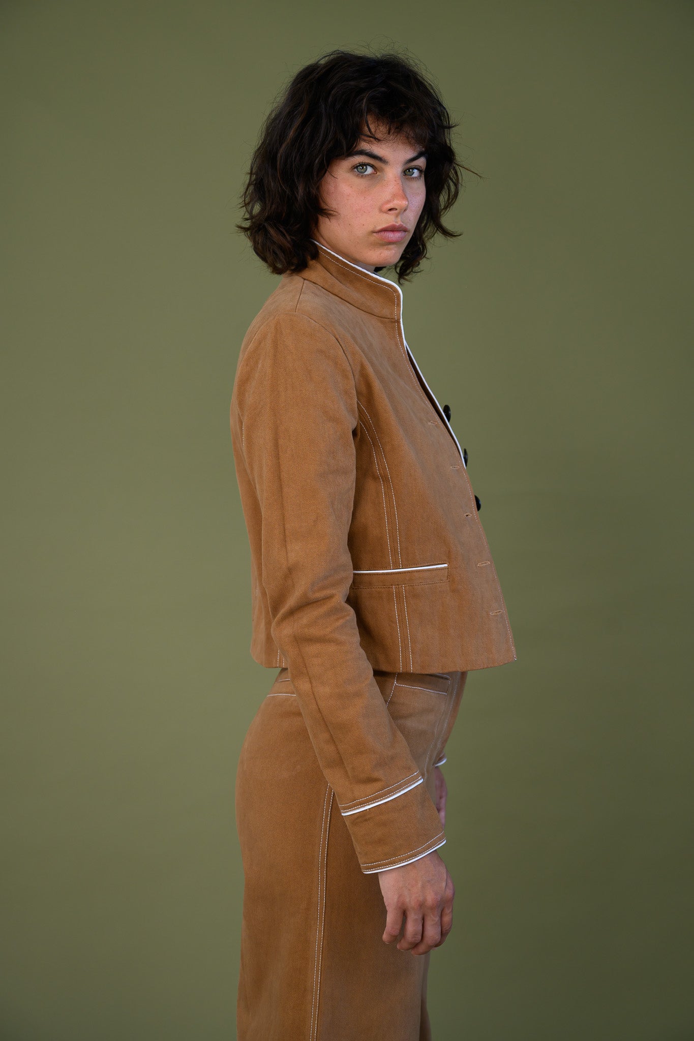 Celine Jacket - Tawny Brown