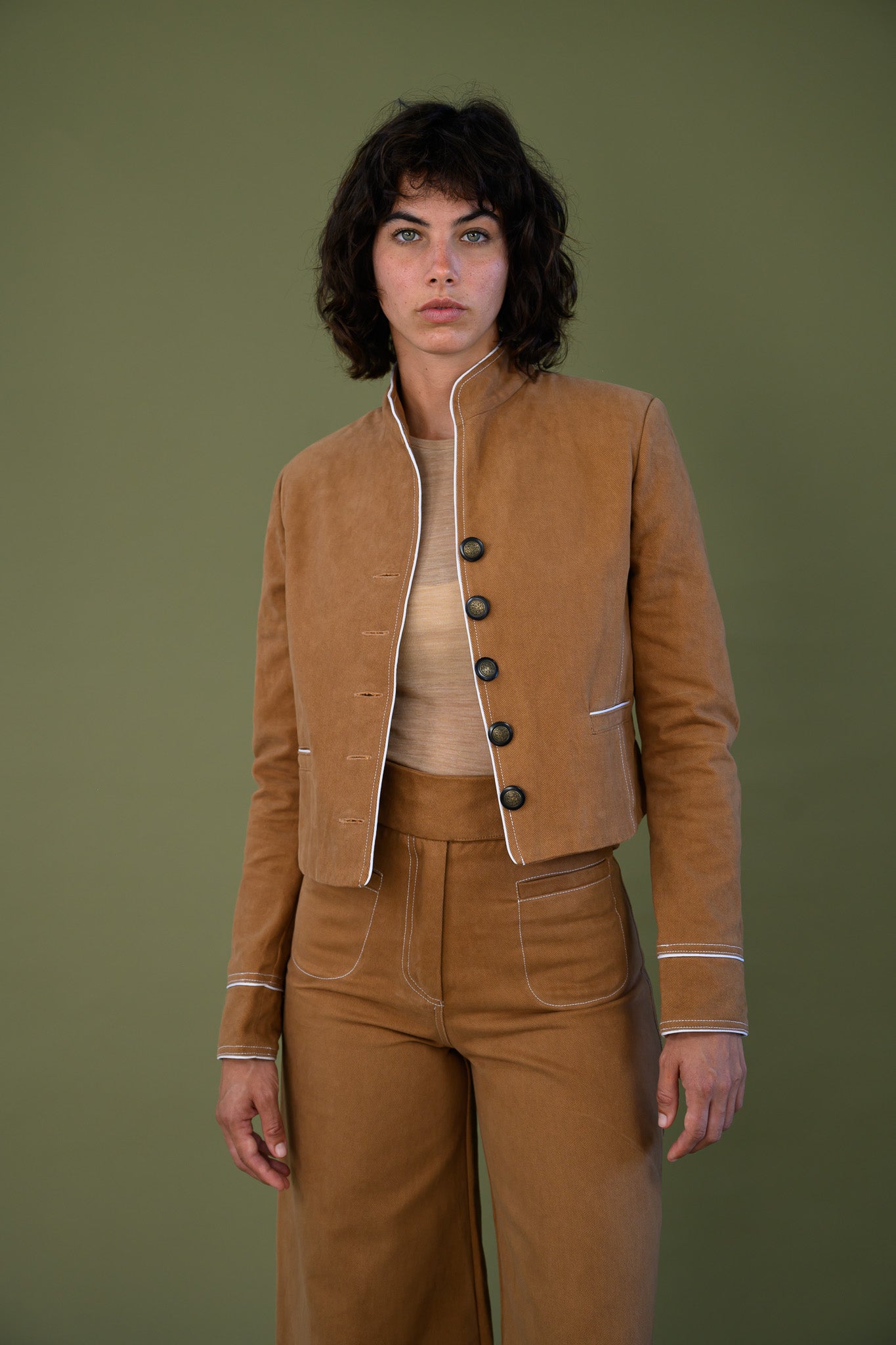 Celine Jacket - Tawny Brown