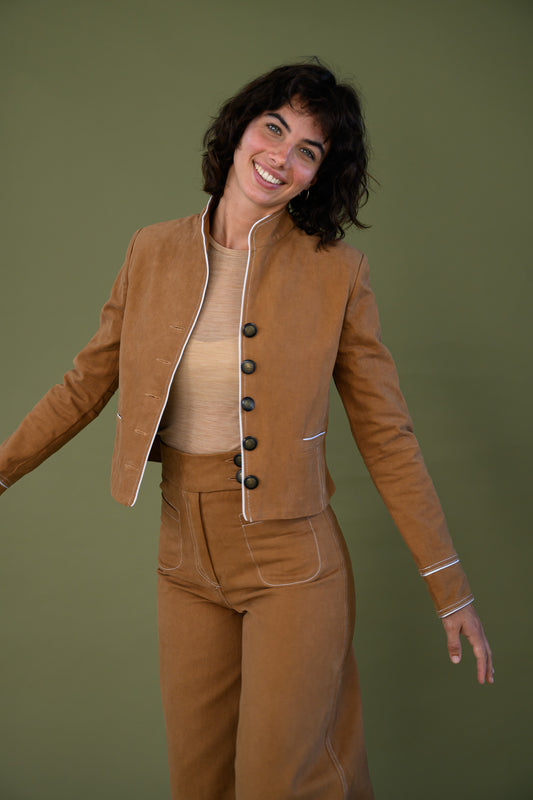 Celine Jacket - Tawny Brown