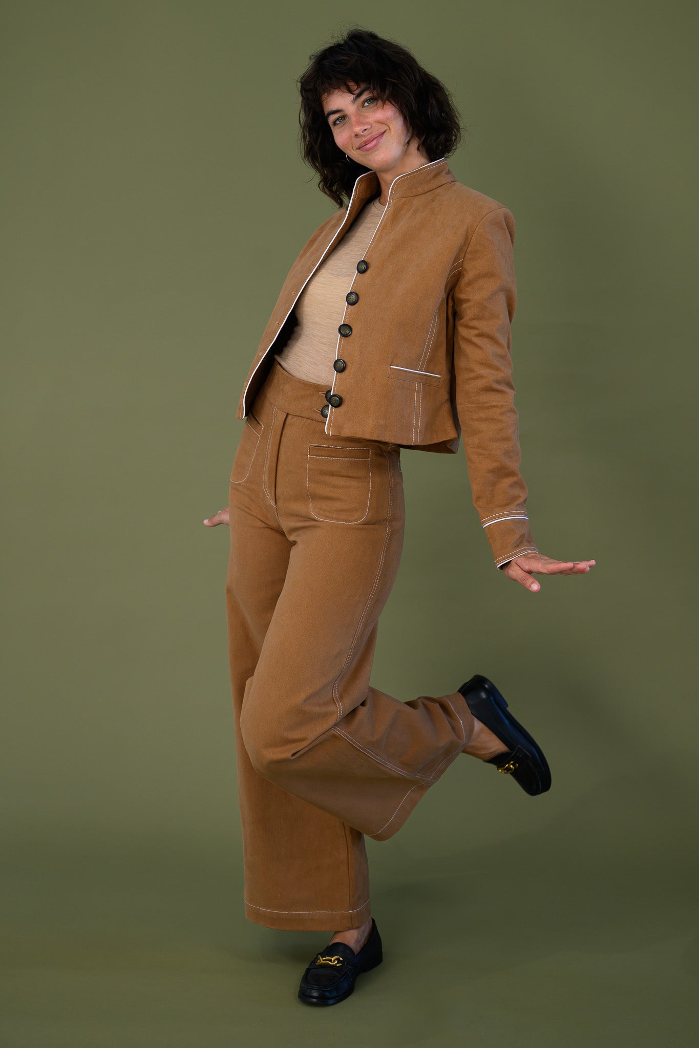 Celine Pant -Tawny Brown