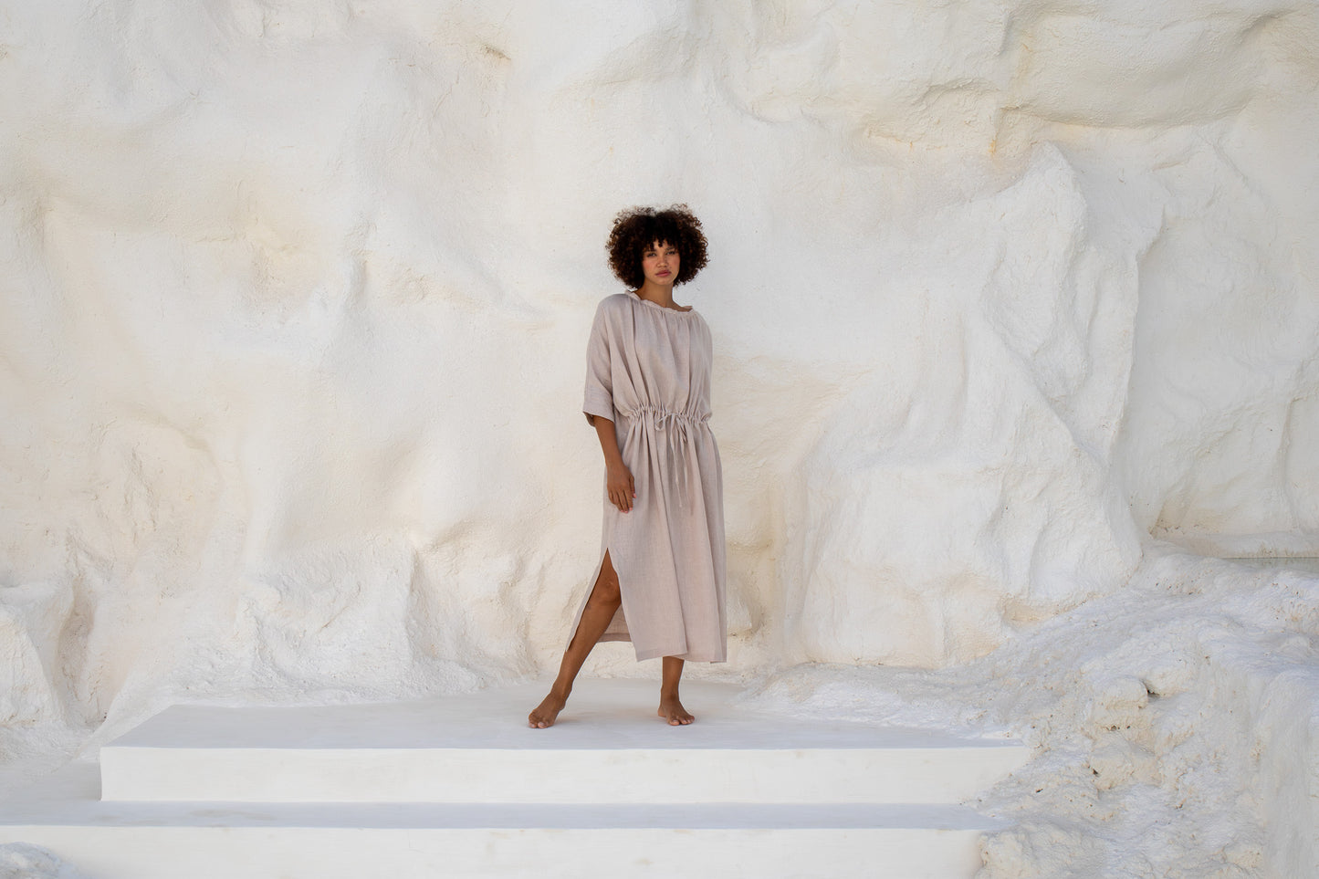 Moments Dress-Natural