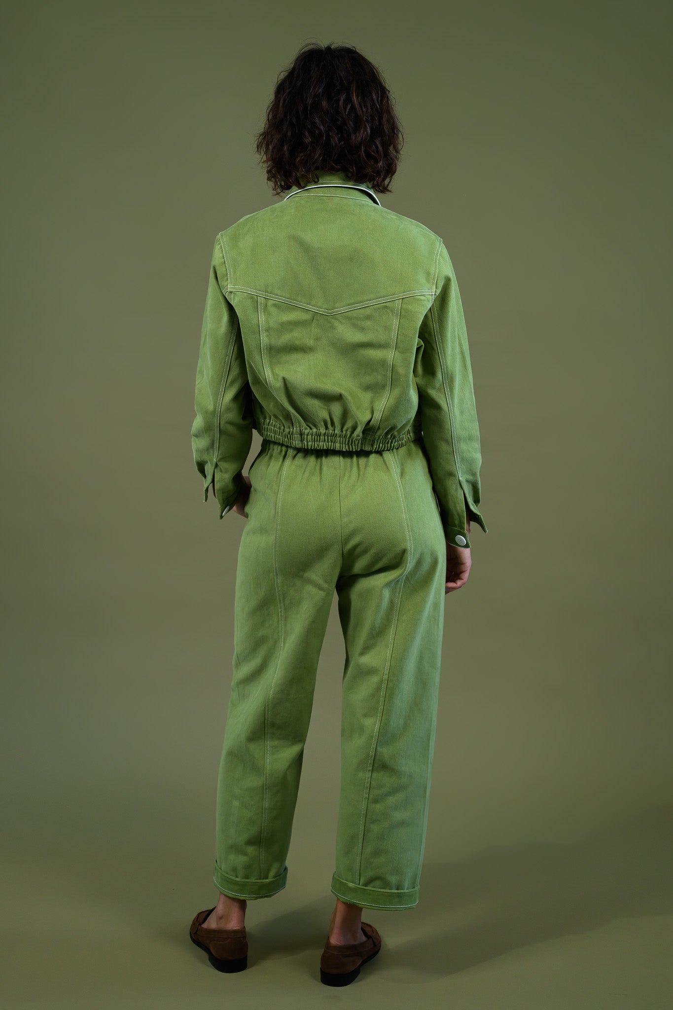 Blaze Button Pant - Field Green