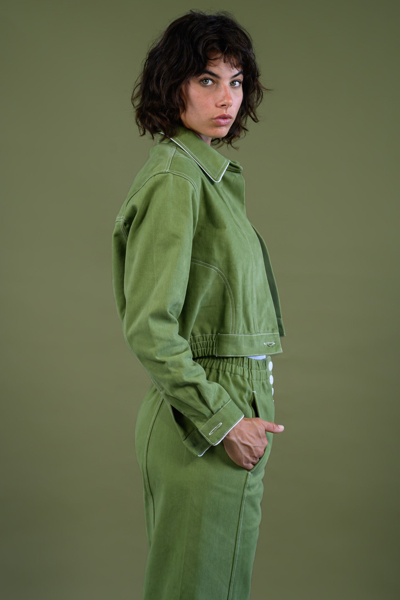 Mon Petit Jacket - Field Green