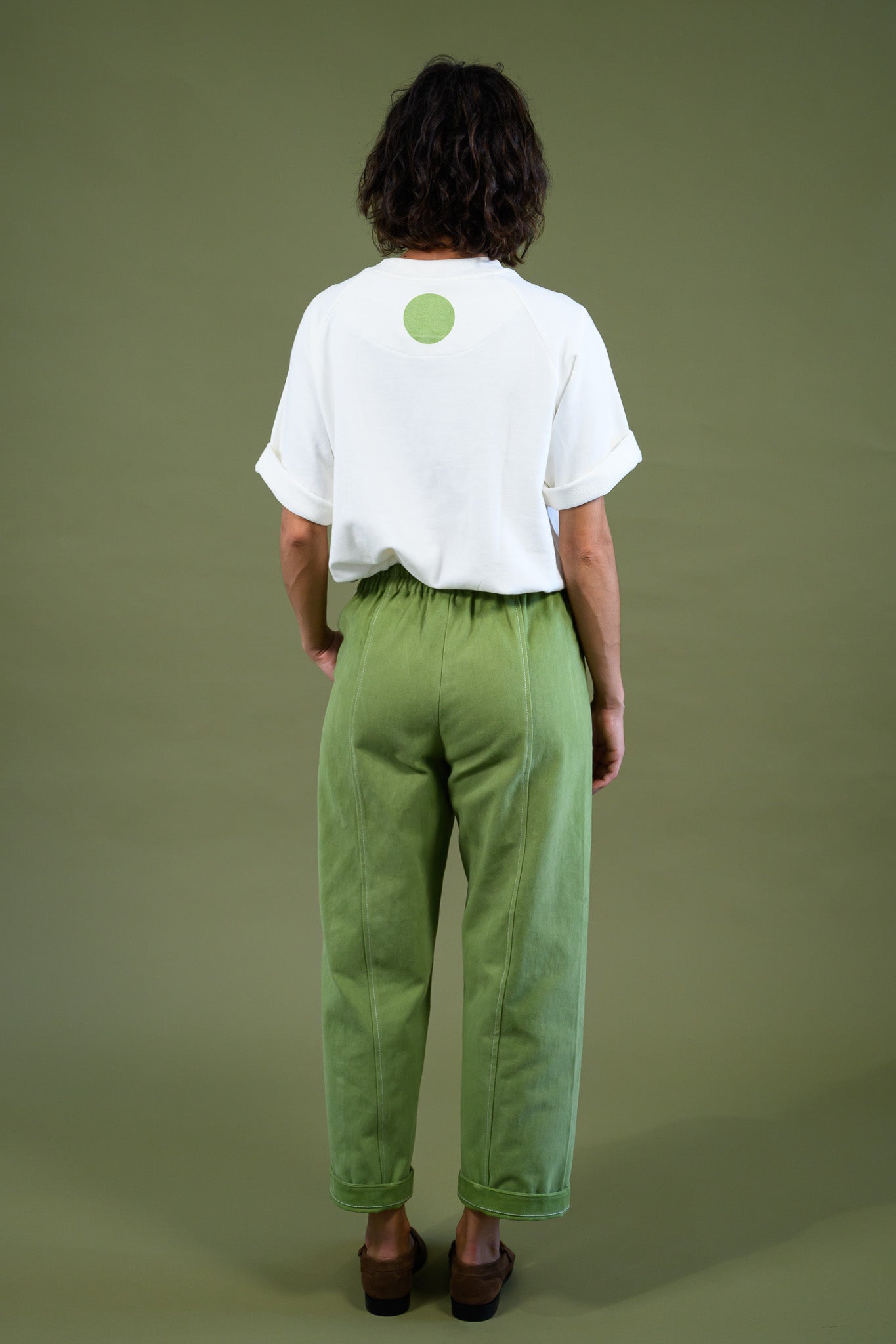 Blaze Button Pant - Field Green