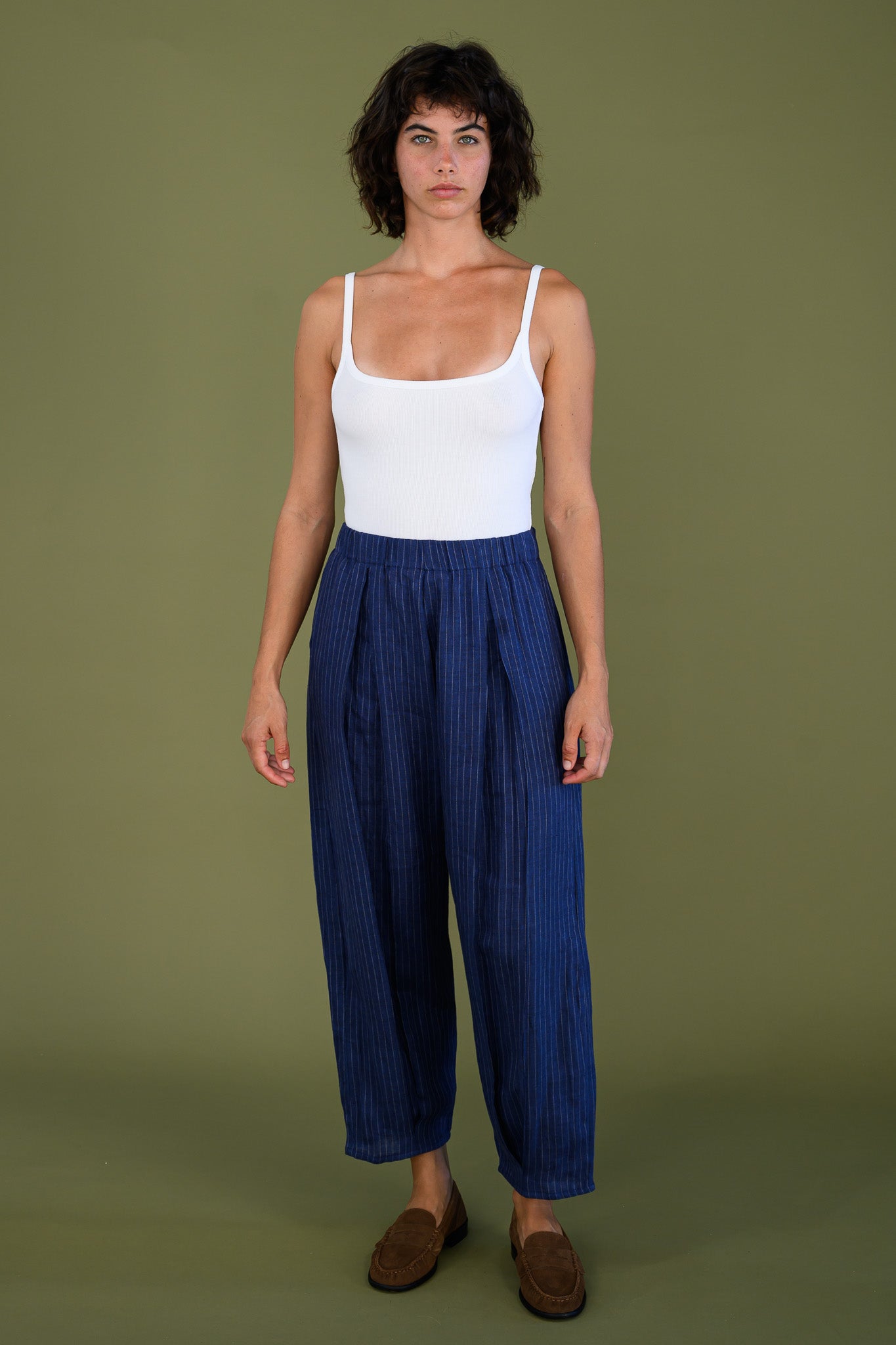 Salt Pant - Navy Pinstripe