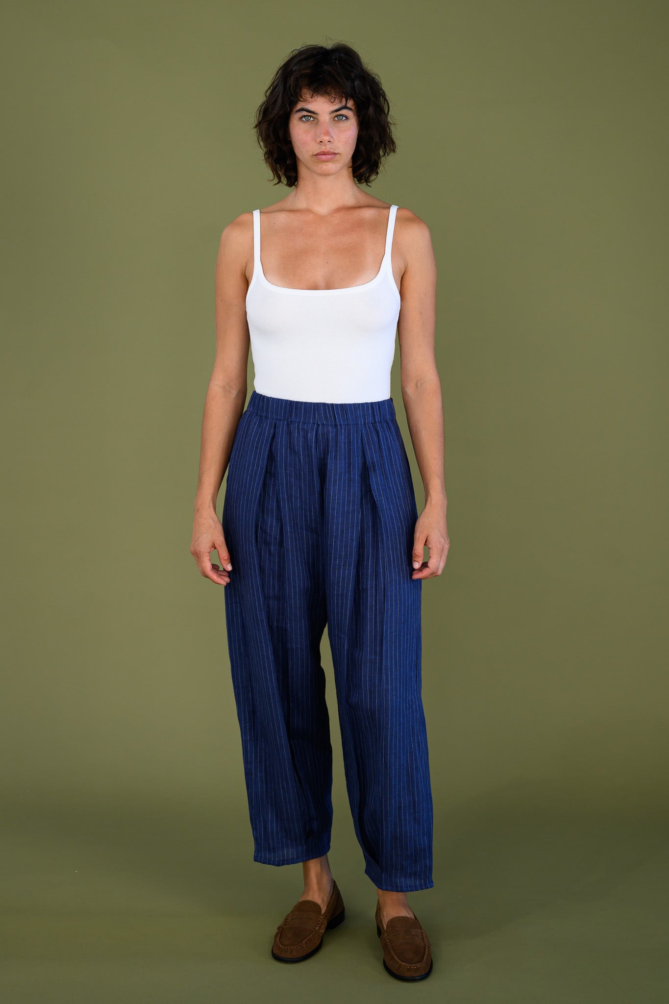 Salt Pant - Navy Pinstripe