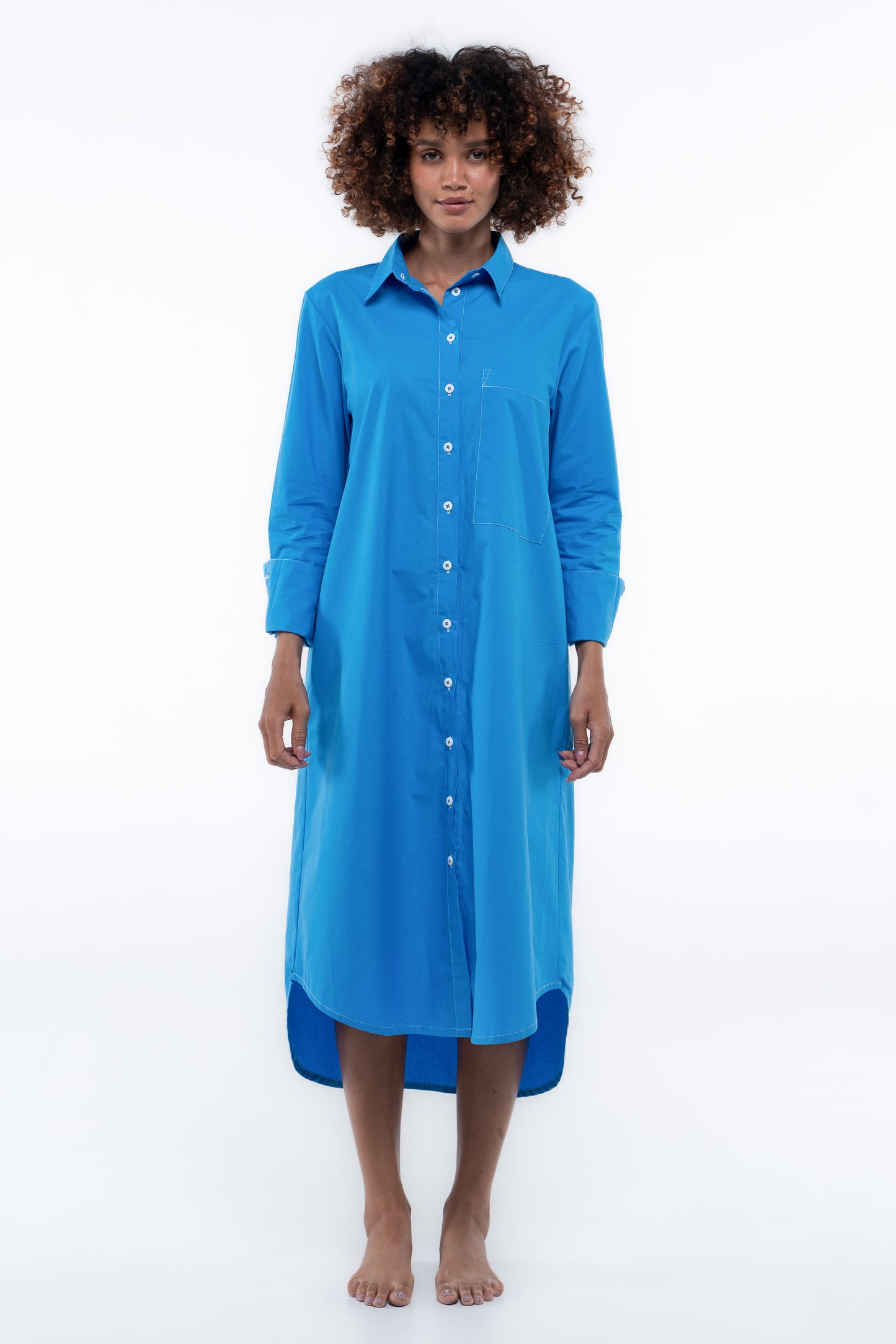 The Bronte Dress - Sailor Blue