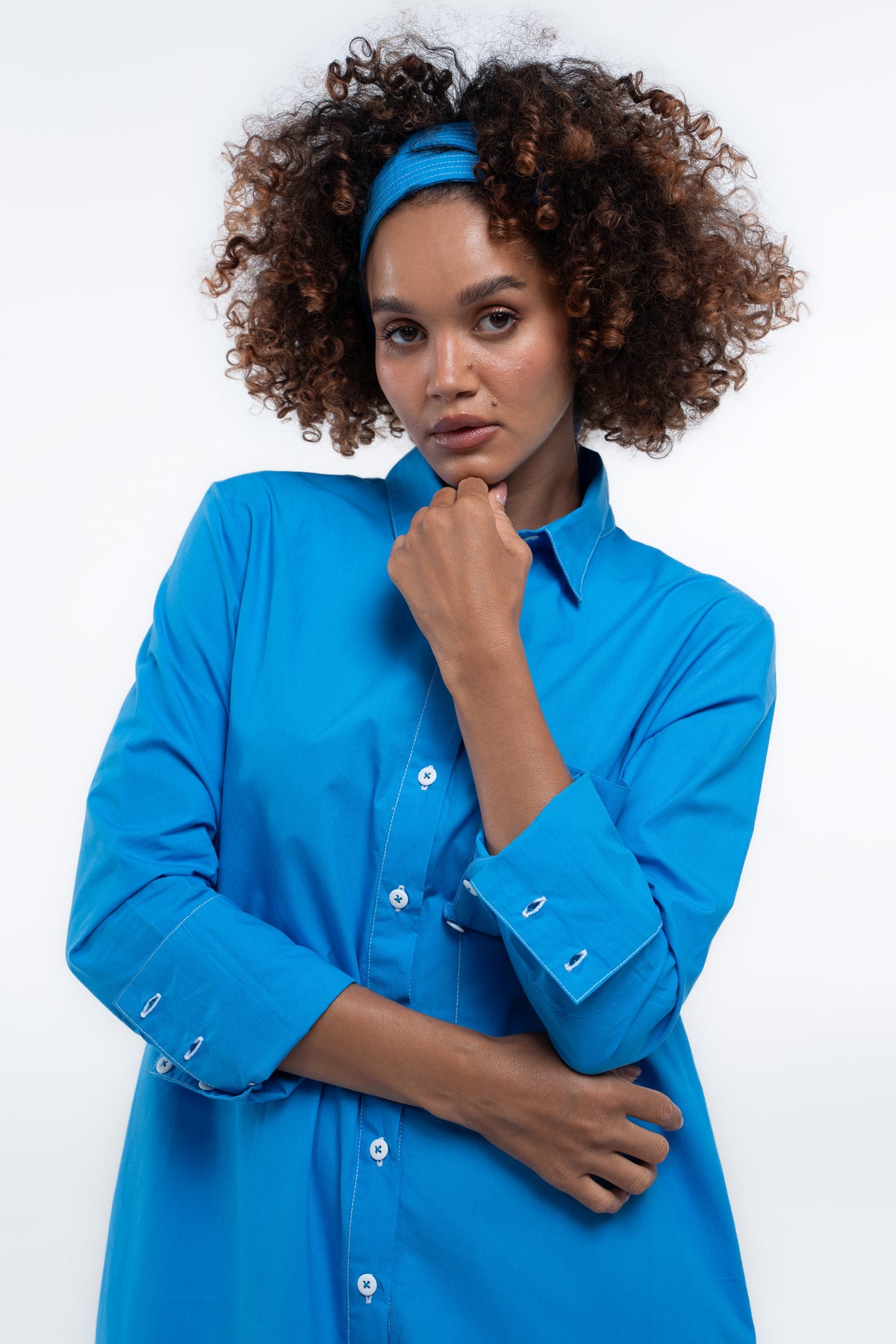 The Bronte Dress - Sailor Blue