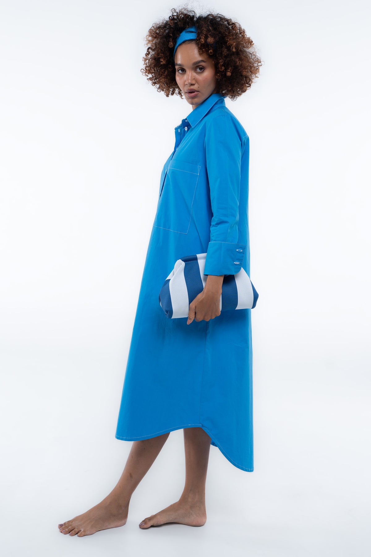 The Bronte Dress - Sailor Blue