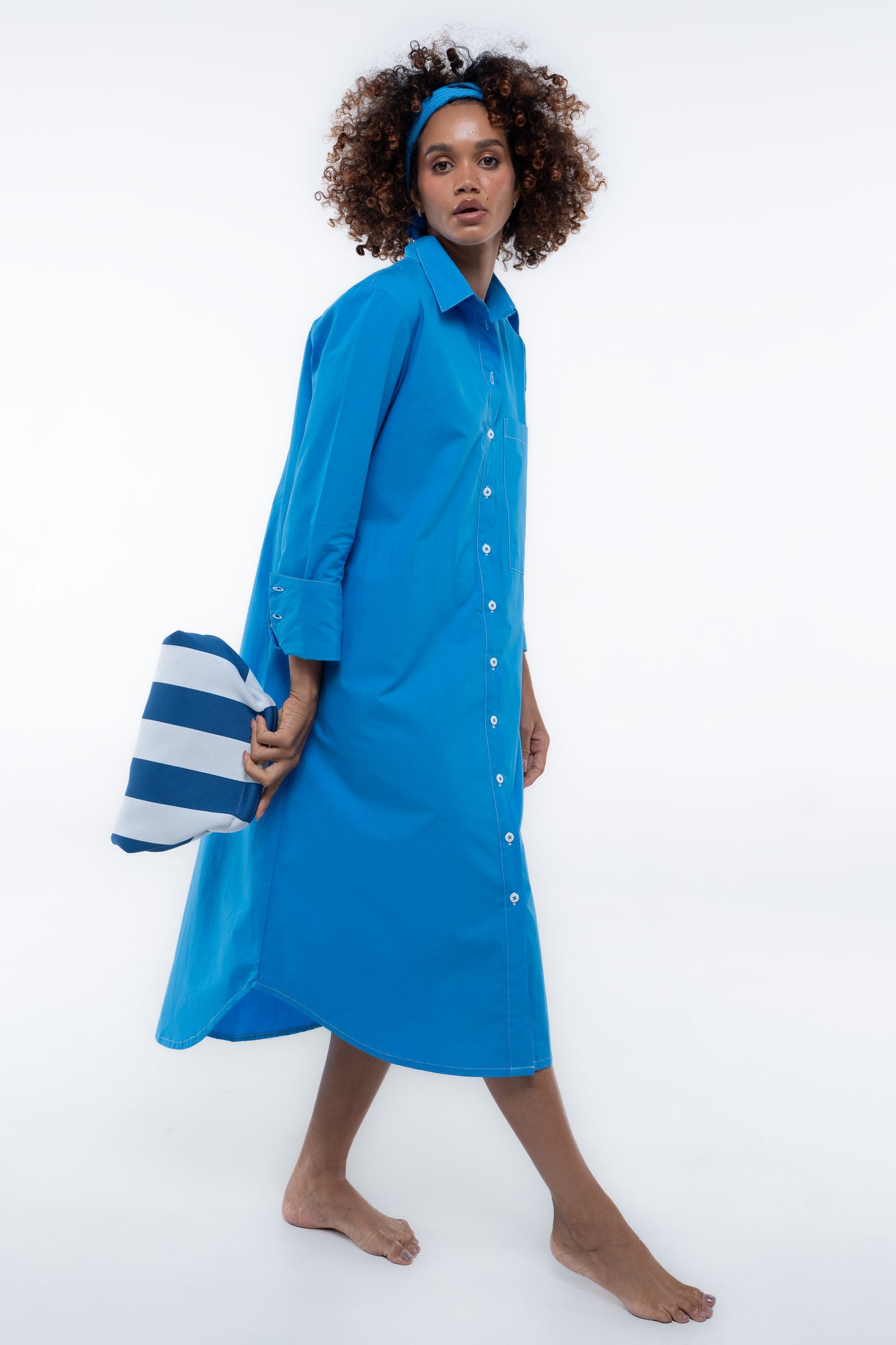 The Bronte Dress - Sailor Blue
